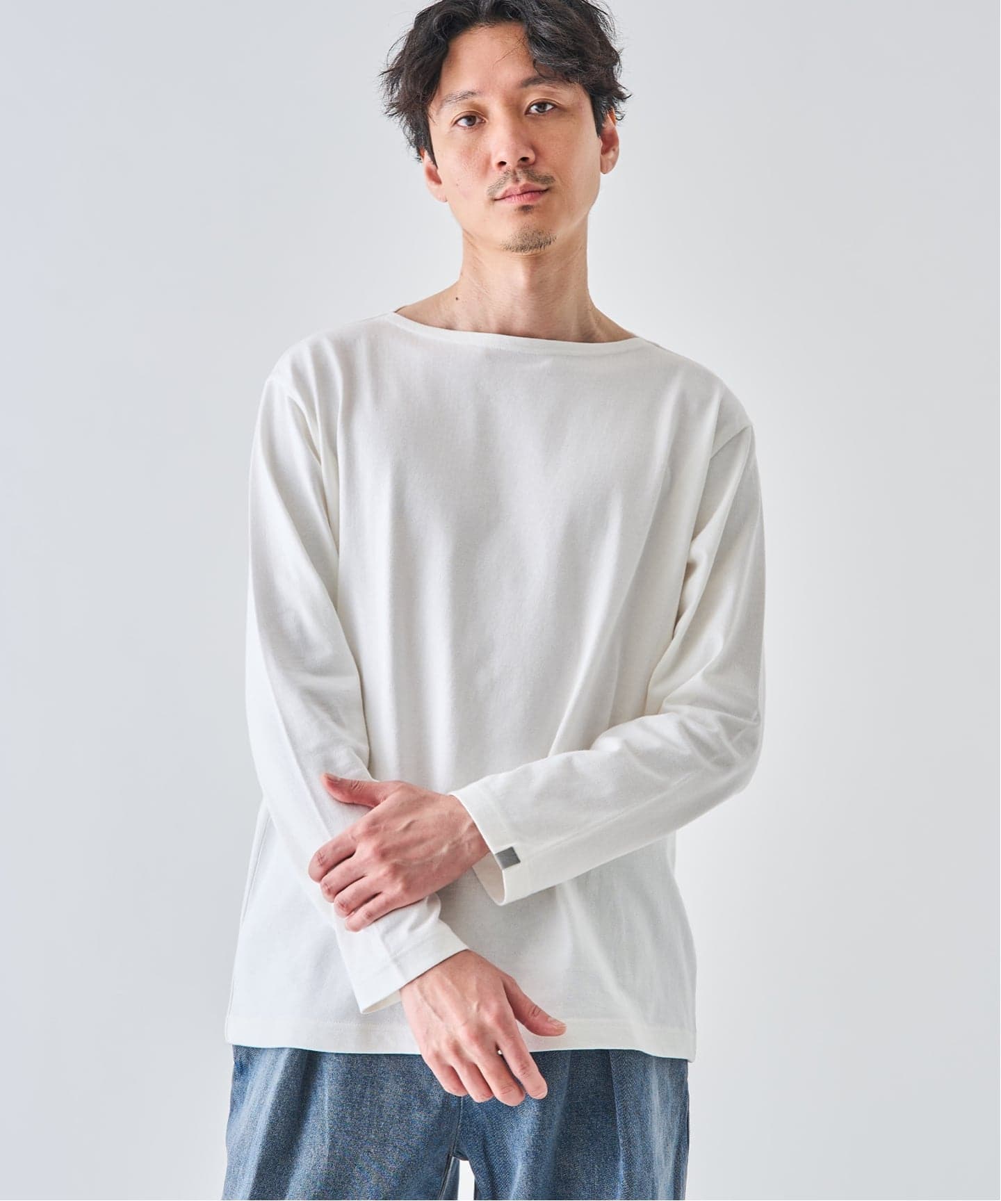 LOOPWHEELER for LOWERCASE 別注 天竺ボートネック（Tシャツ