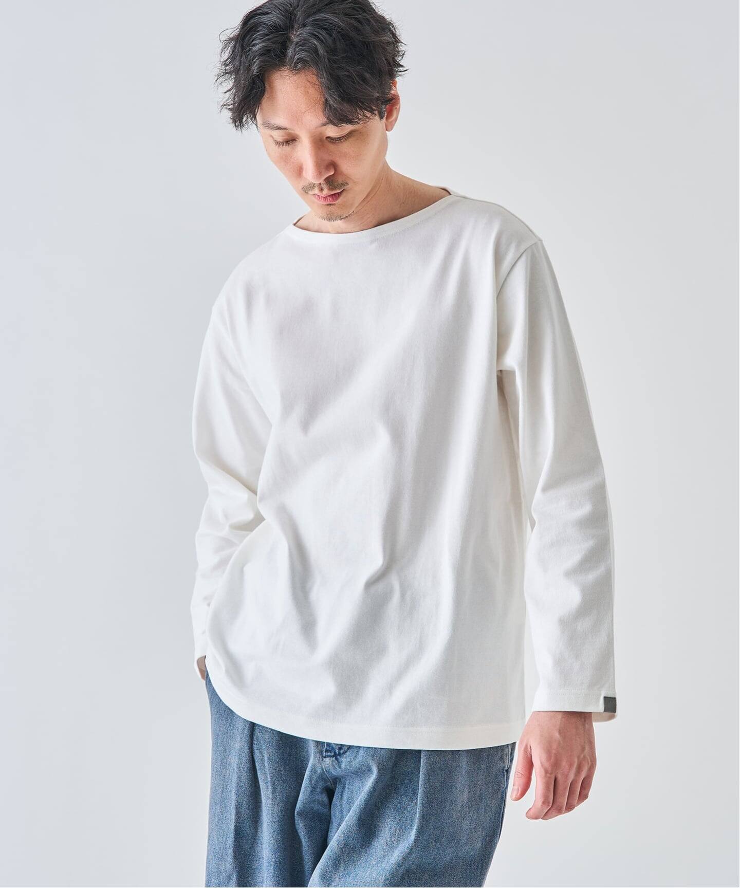 LOOPWHEELER for LOWERCASE 別注 天竺ボートネック LOOPWHEELER for LOWERCASE 別注 天竺ボートネック（Tシャツ