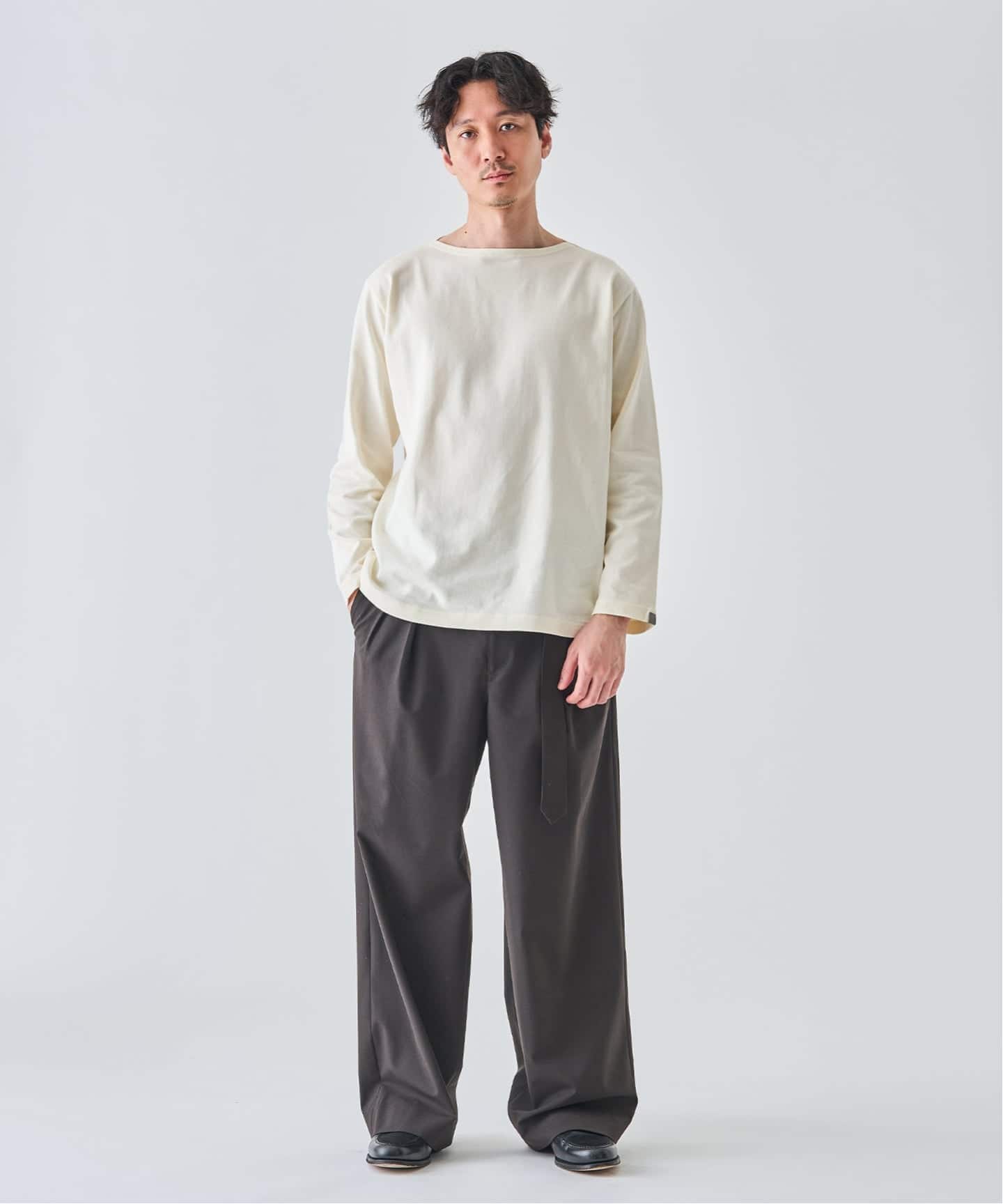 LOOPWHEELER for LOWERCASE 別注 天竺ボートネック（Tシャツ