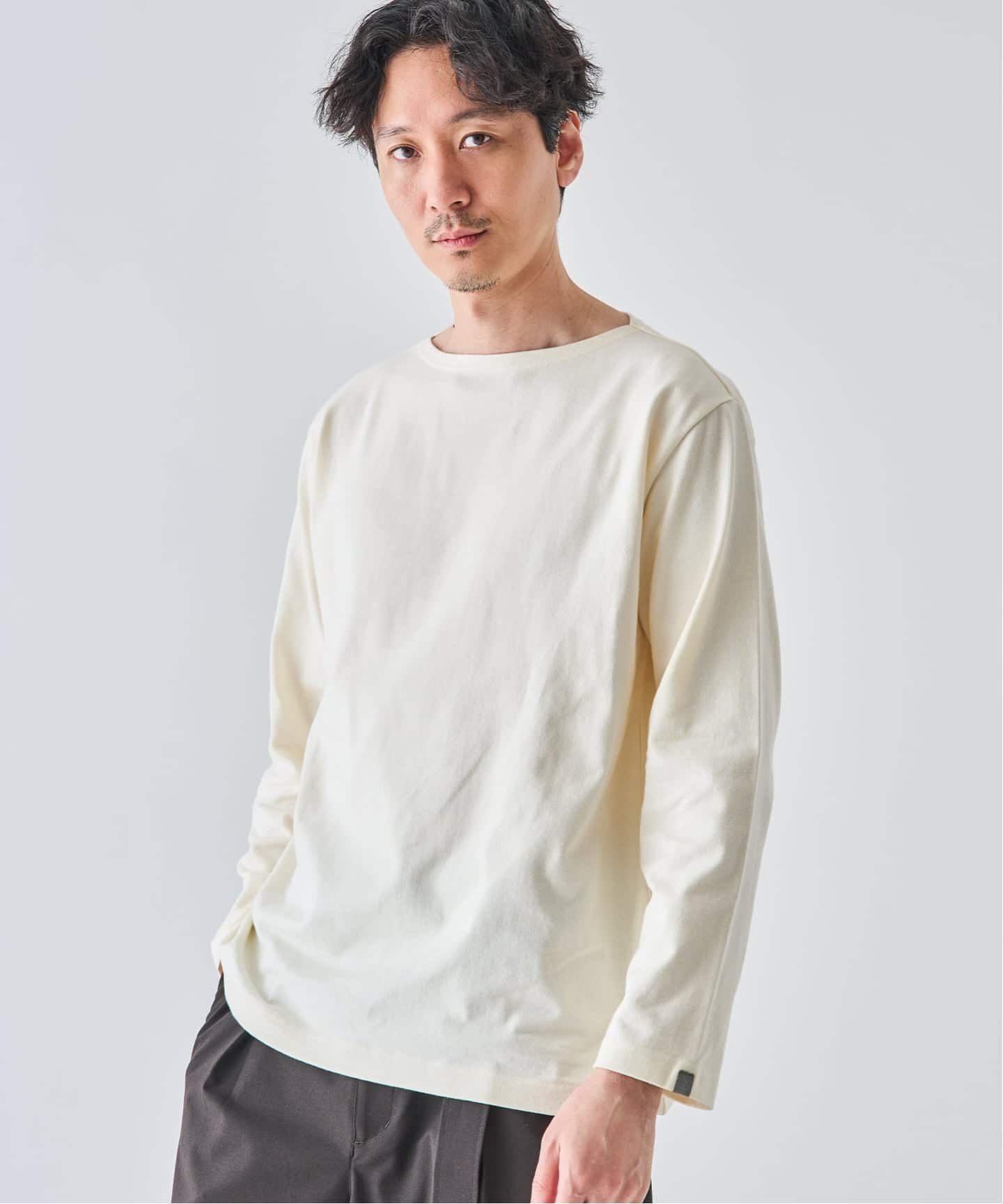 LOOPWHEELER for LOWERCASE 別注 天竺ボートネック（Tシャツ