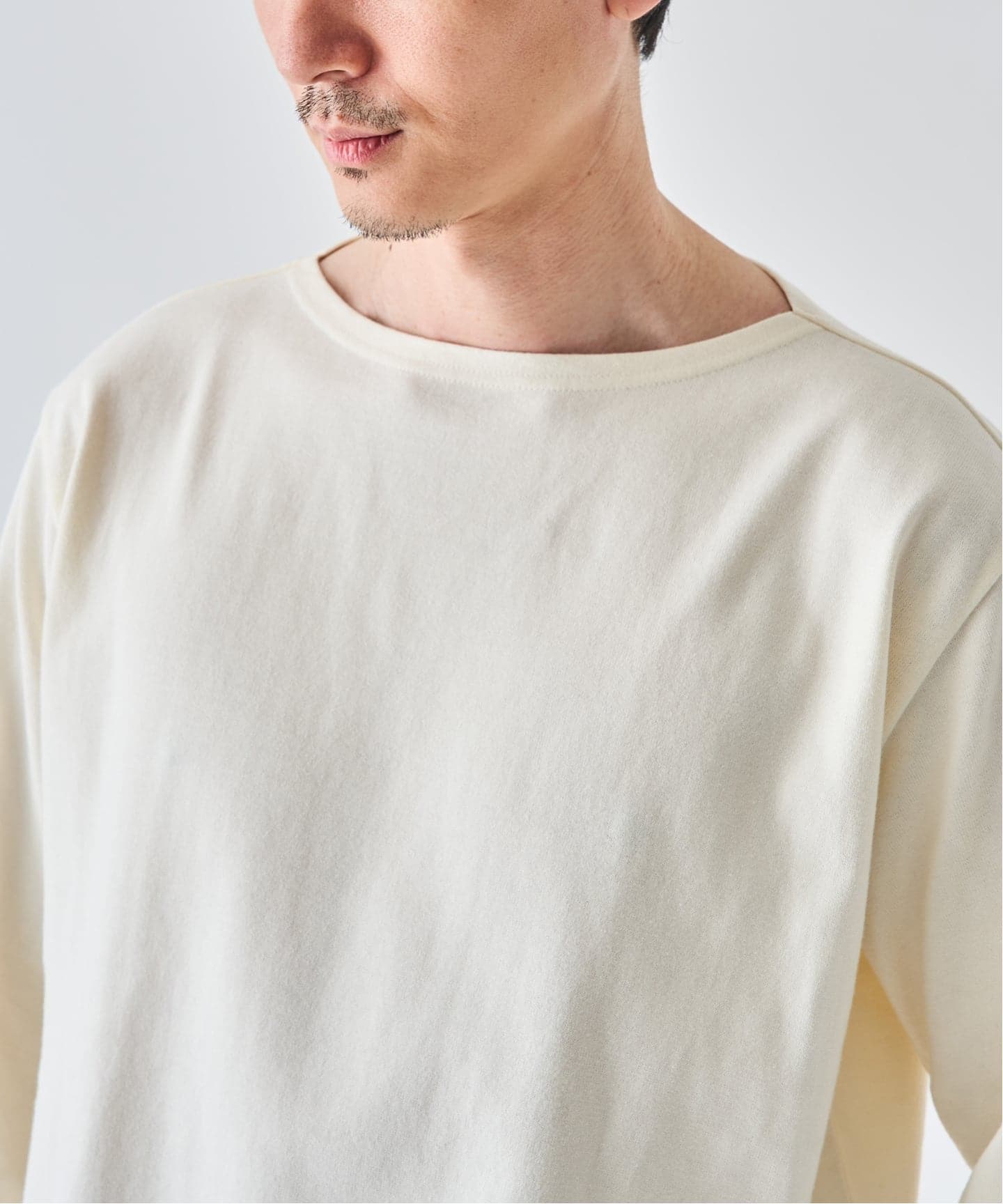 LOOPWHEELER for LOWERCASE 別注 天竺ボートネック（Tシャツ