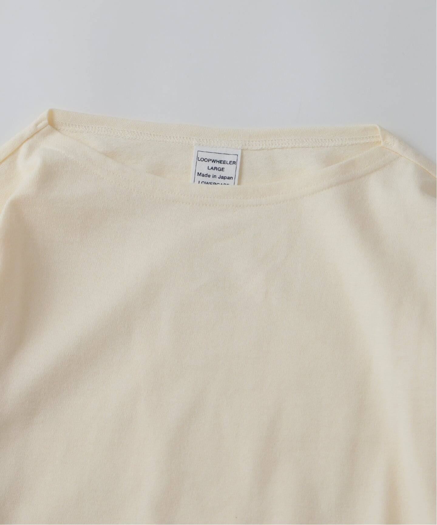 LOOPWHEELER for LOWERCASE 別注 天竺ボートネック（Tシャツ