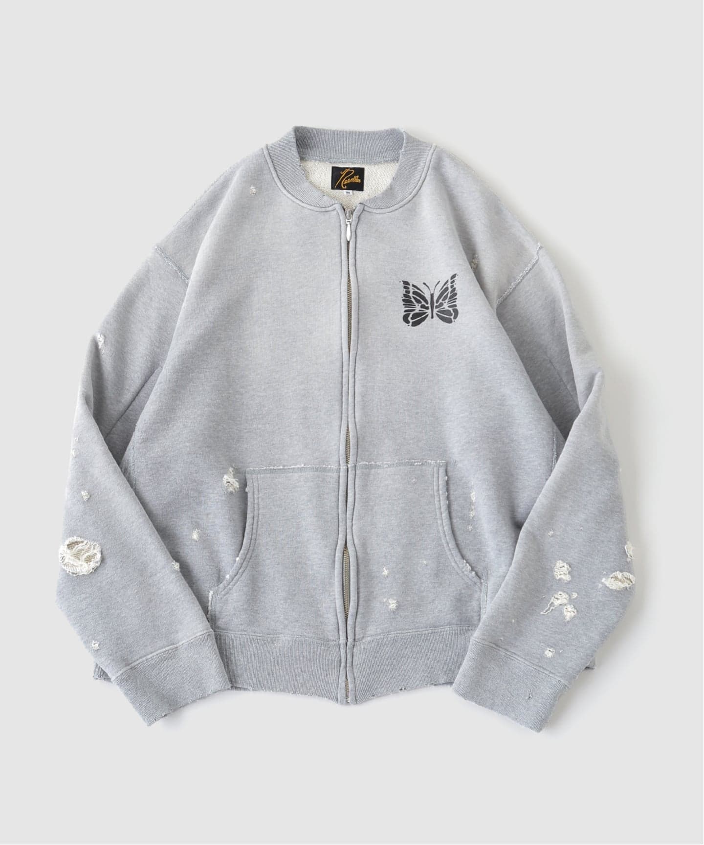 Needles(ニードルズ) Deconstructed Zipped Sweat（スウェット