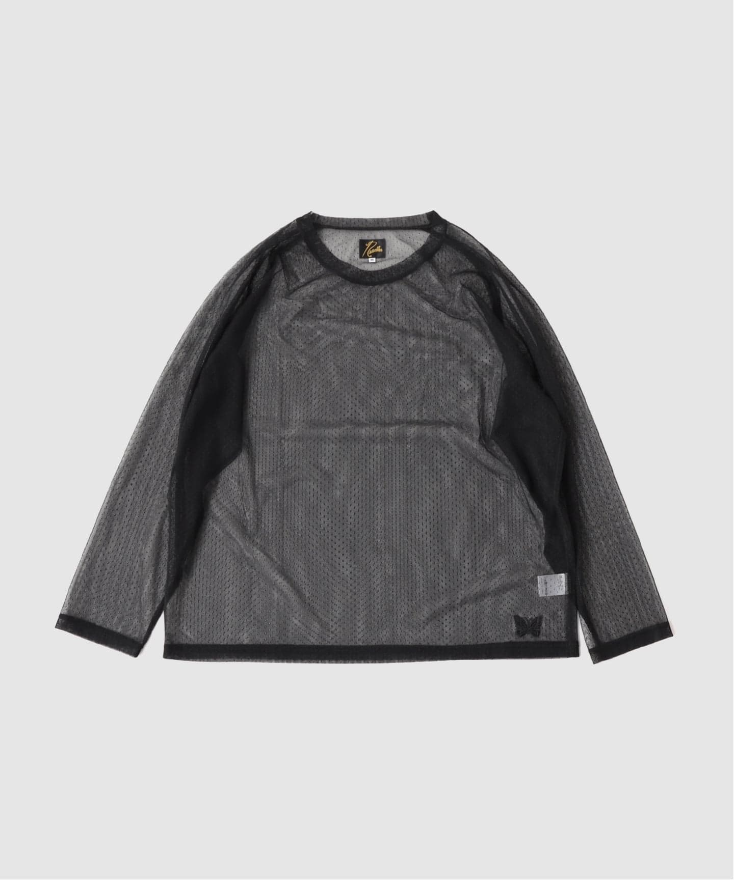 Needles(ニードルズ) L/S U-Neck Tee - Tulle Dot Lace（Tシャツ