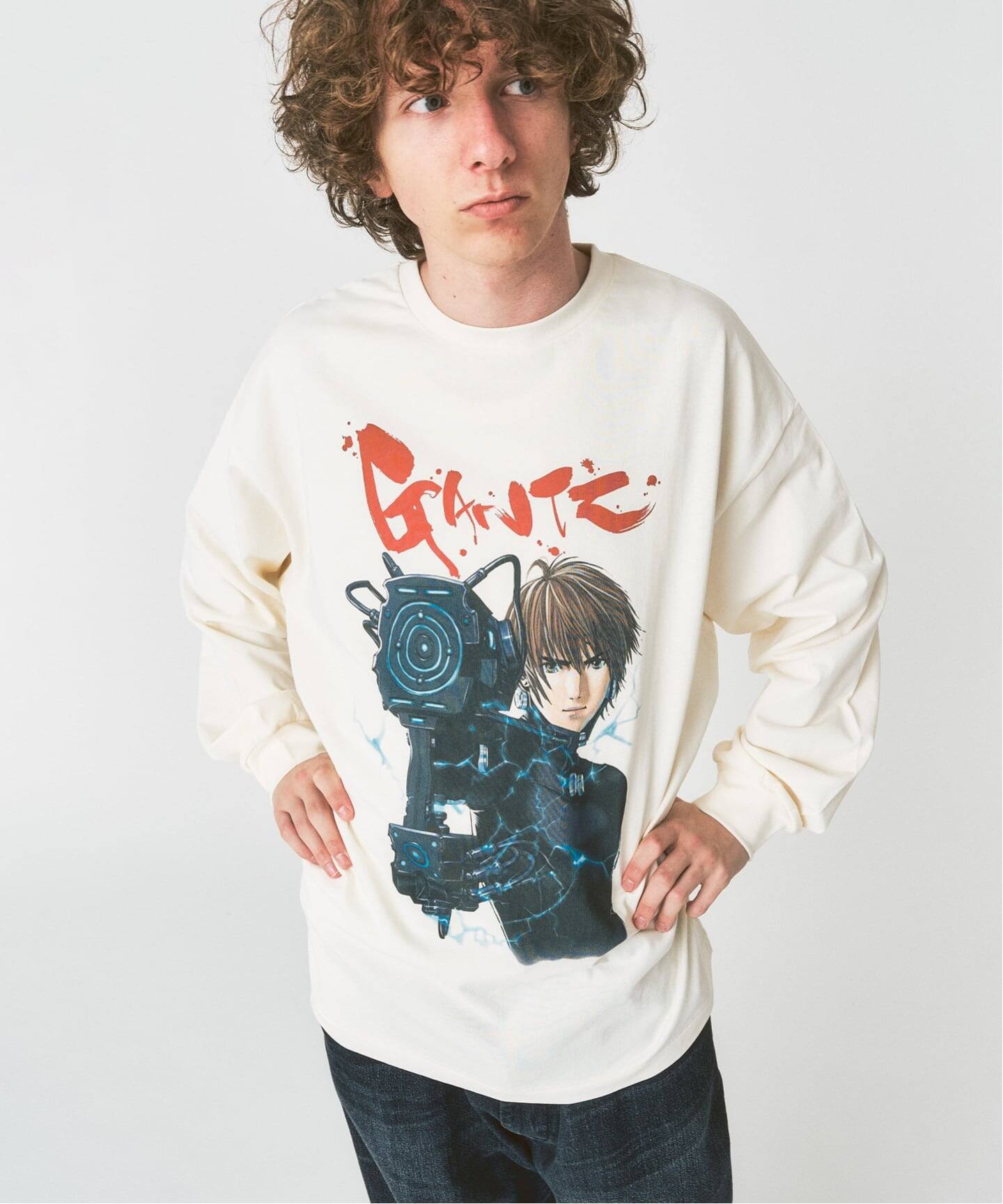 GANTZ ガンツ 417EDIFICE 別注 ロングスリーブ 西 XLサイズ 追加》GANTZ / ガンツ 417別注 COLORWORKS L/S Tシャツ（Tシャツ