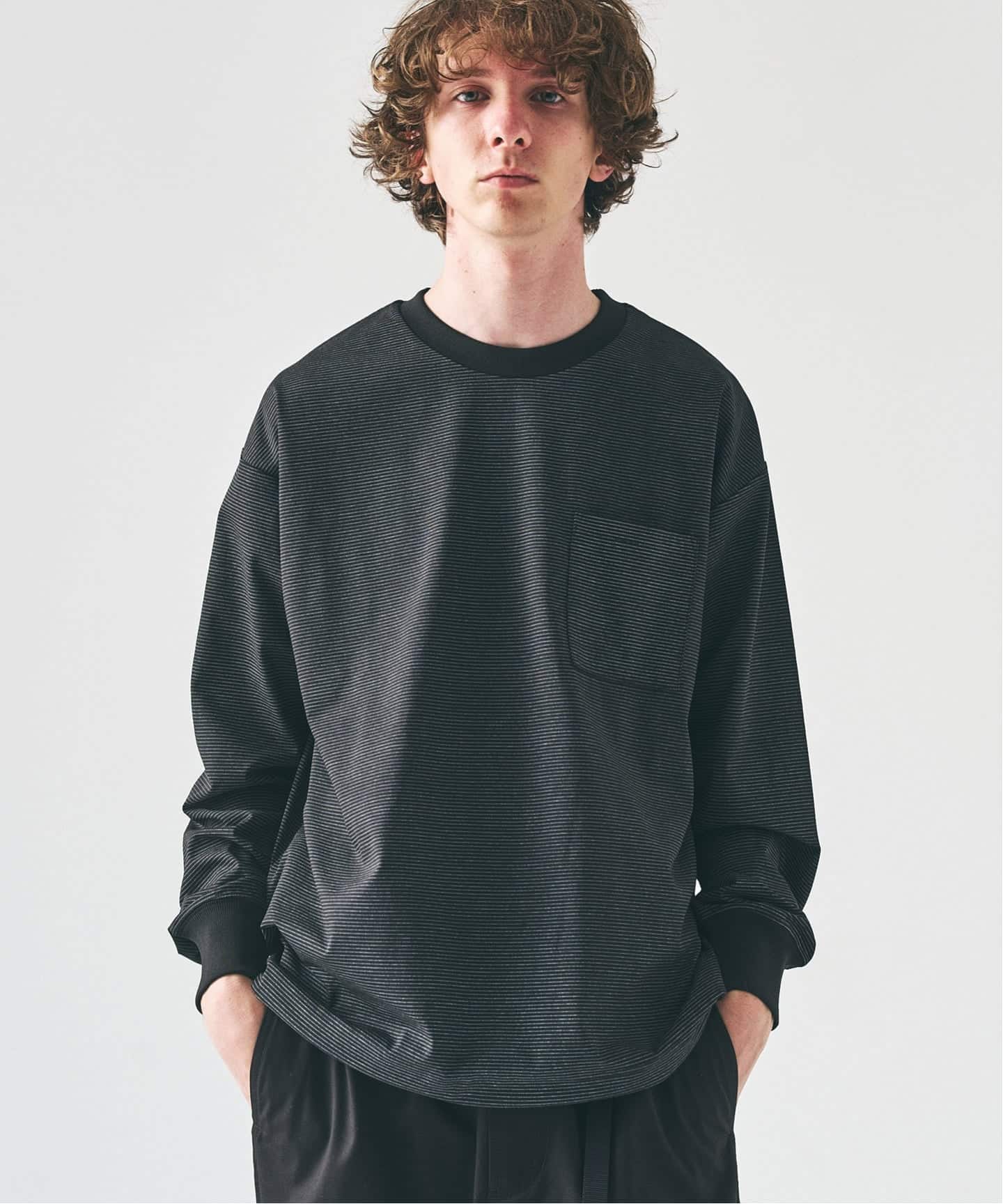 本日まで値下 人気 OBSIDIAN ブラック 長袖カットソー PERFECTECH / パーフェクテック ロングスリーブT（Tシャツ／カットソー