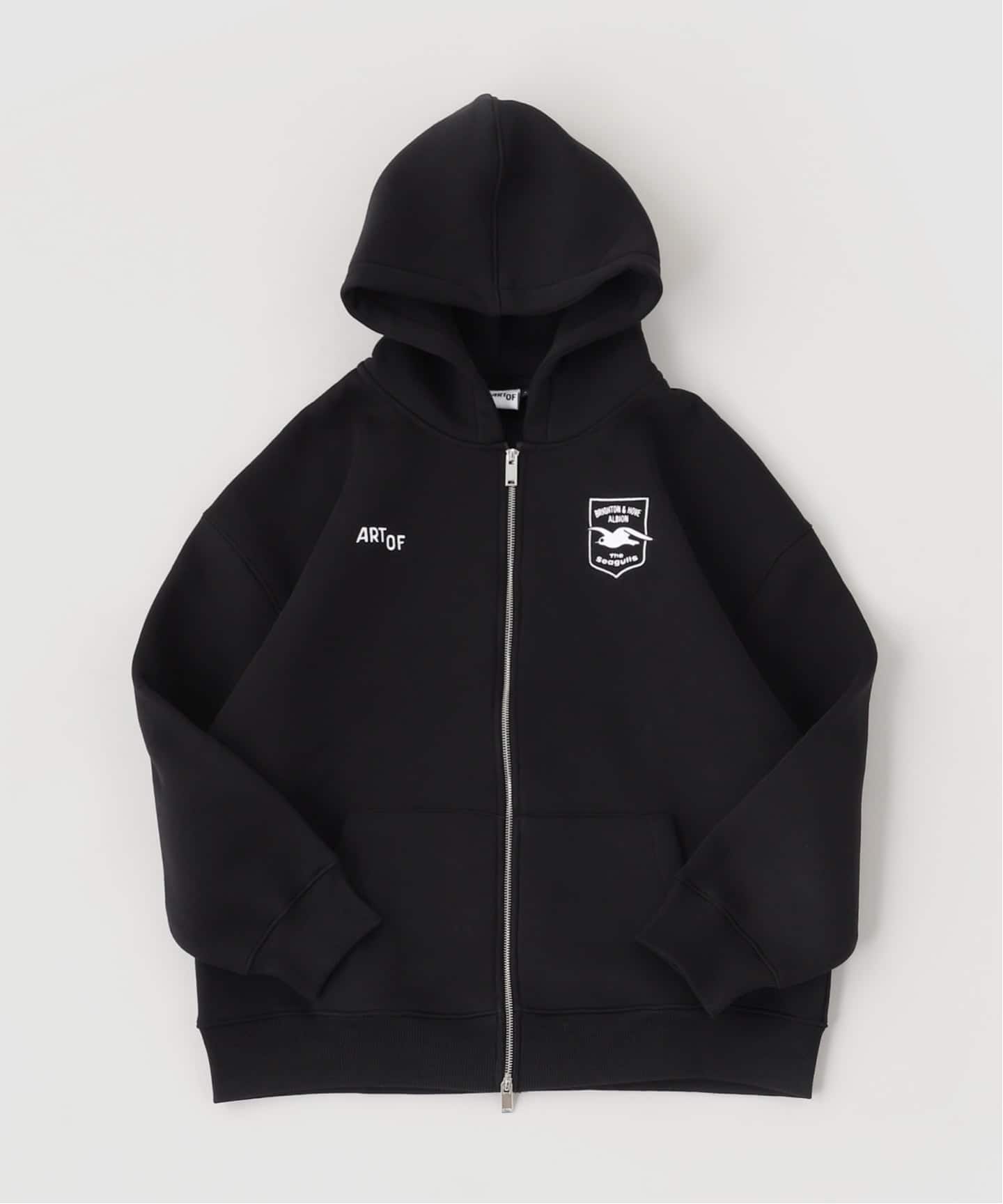 ブライトン　フーディー　パーカー ART OF FOOTBALL / Brighton Deboss Zip Through Hoodie（パーカー