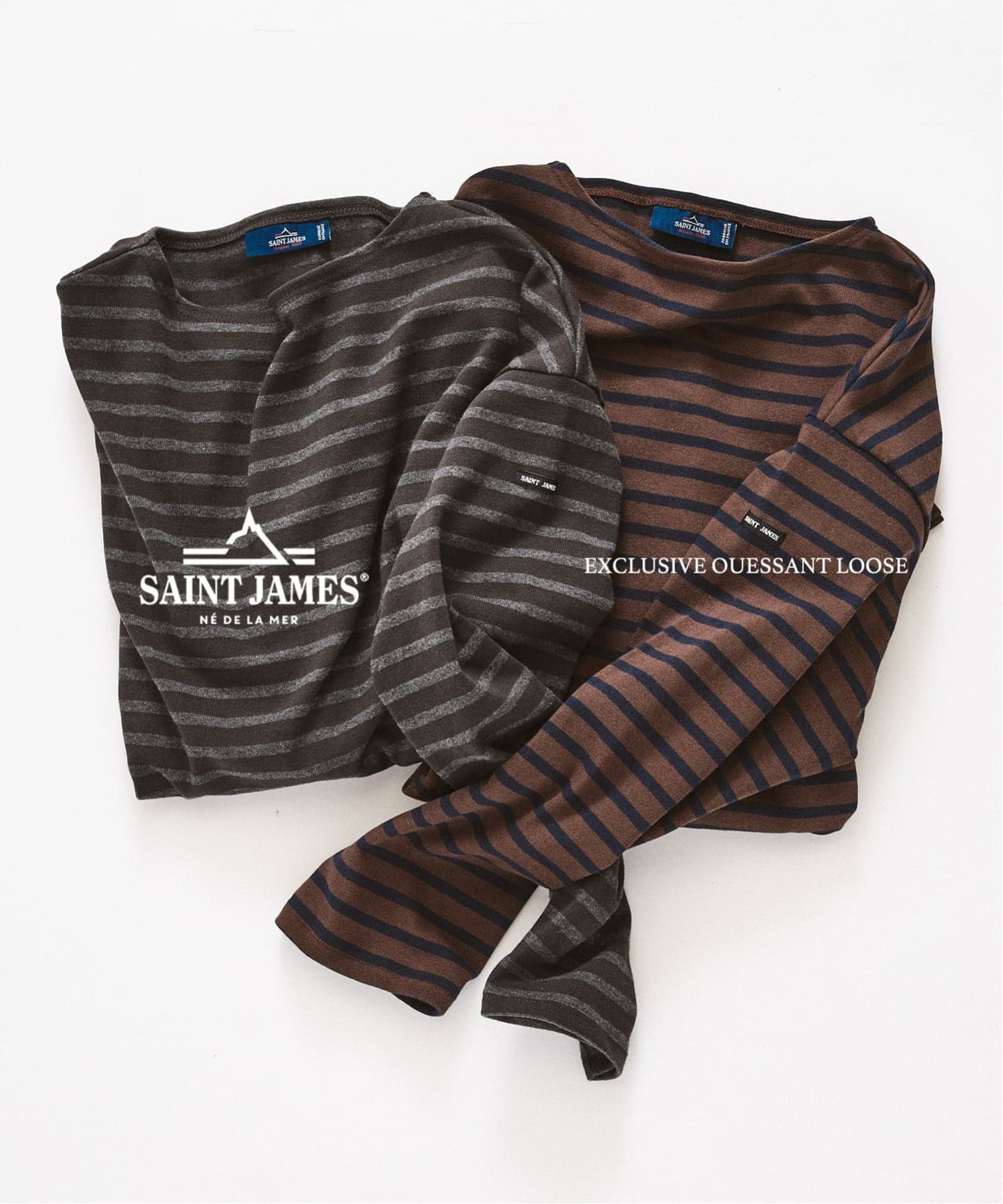 SAINT JAMES for EDIFICE 別注 ウエッソン ルーズ ボーダー（Tシャツ