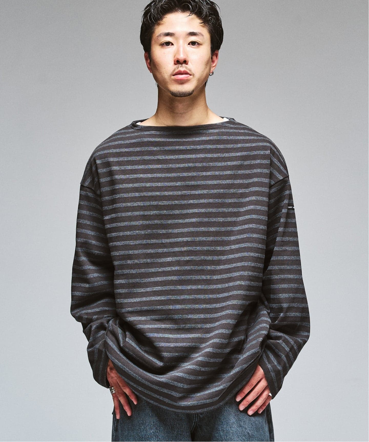 SAINT JAMES for EDIFICE 別注 ウエッソン ルーズ ボーダー（Tシャツ