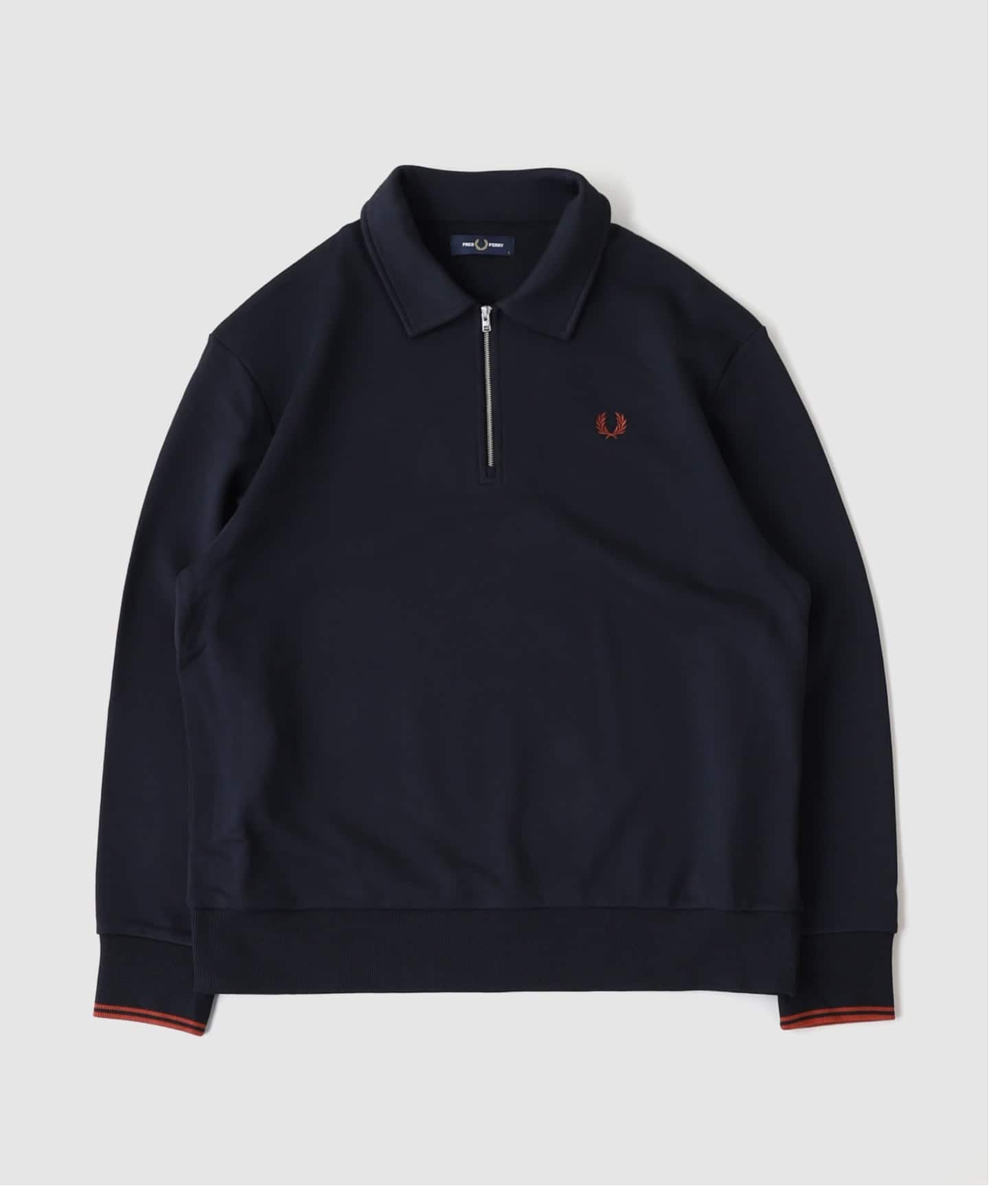 FRED PERRY / フレッドペリー HALF ZIP COLLARED SWEATSHIRT