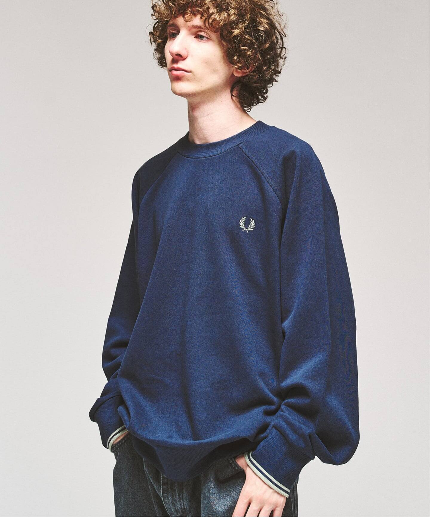 FRED PERRY / フレッドペリー TIPPED CREWNECK SWEATSHIRT（スウェット 