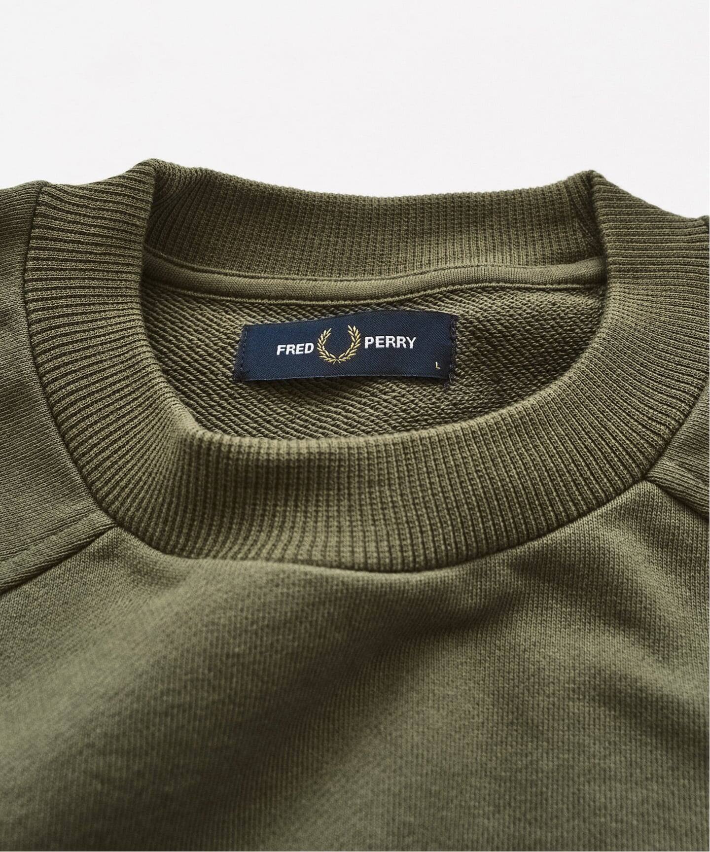 FRED PERRY / フレッドペリー TIPPED CREWNECK SWEATSHIRT（スウェット 