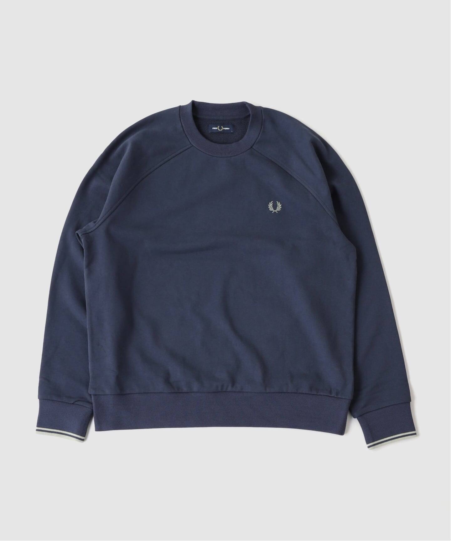 FRED PERRY / フレッドペリー TIPPED CREWNECK SWEATSHIRT（スウェット 