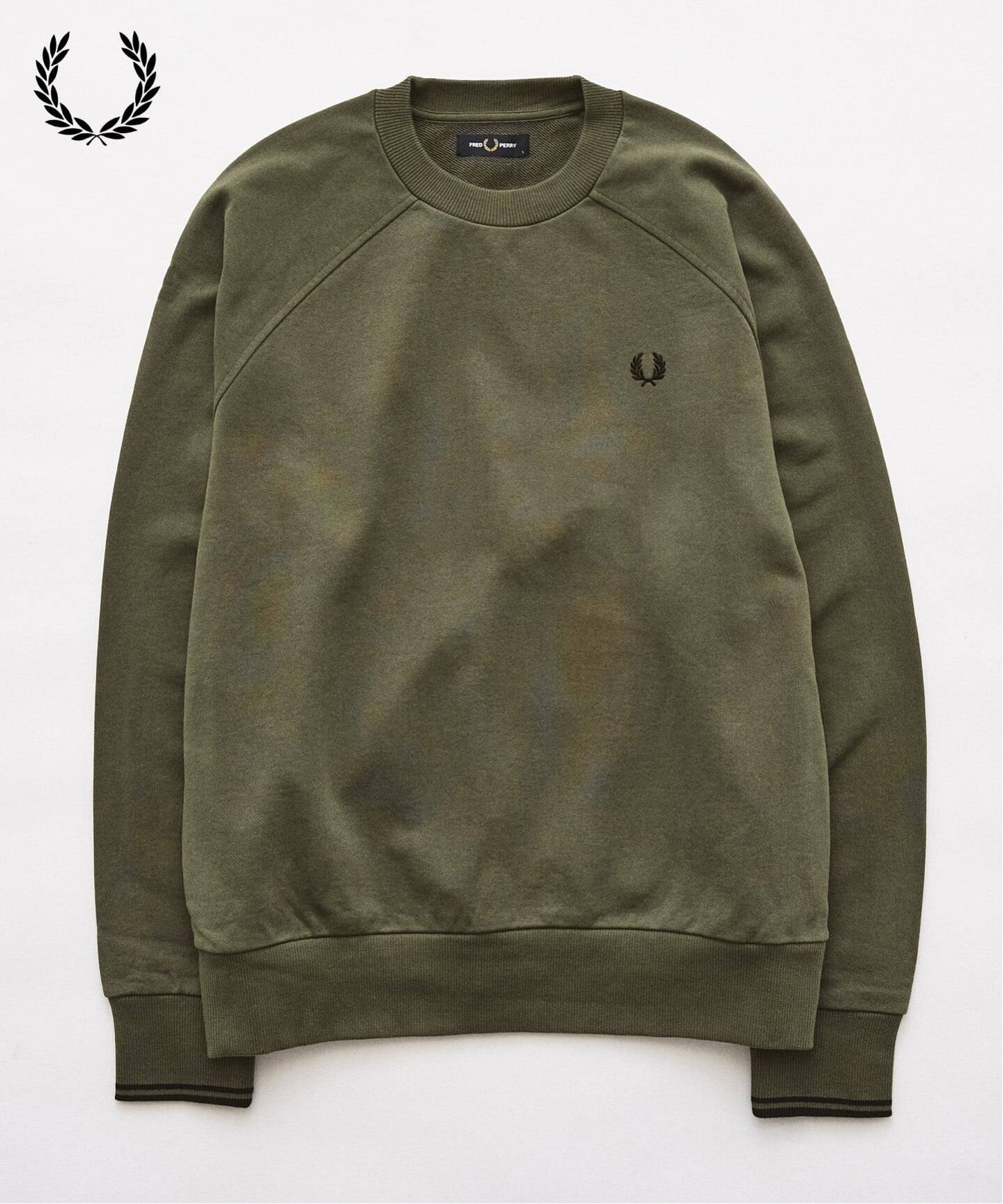 FRED PERRY / フレッドペリー TIPPED CREWNECK SWEATSHIRT（スウェット 