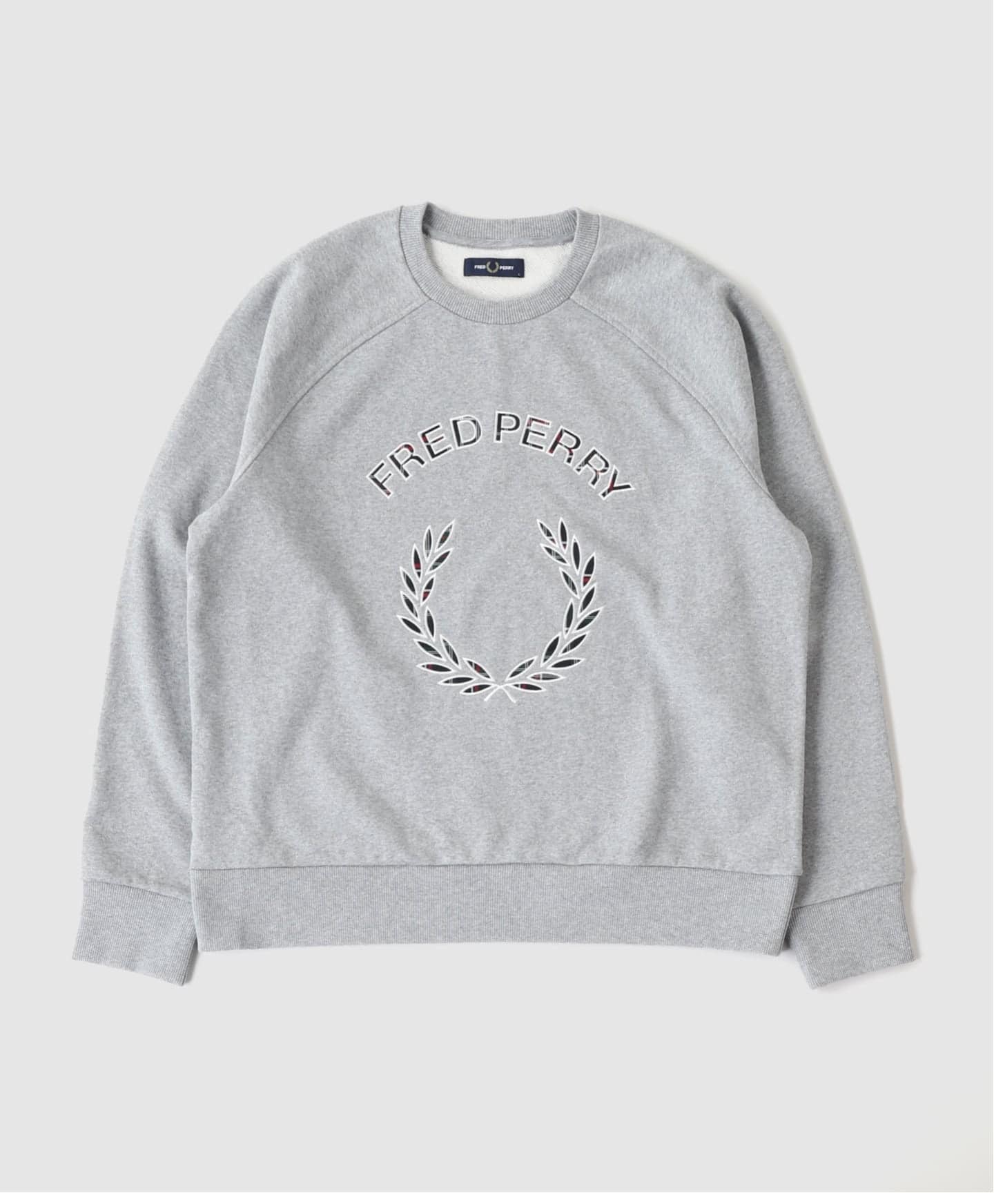 FRED PERRY / フレッドペリー TARTAN APPLIQUE SWEATSHIRT（スウェット