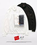 【Hanes×417 EDIFICE】別注 CLEAR CUT COTTON SMOOTH MOCK NECK（MODERN FIT）