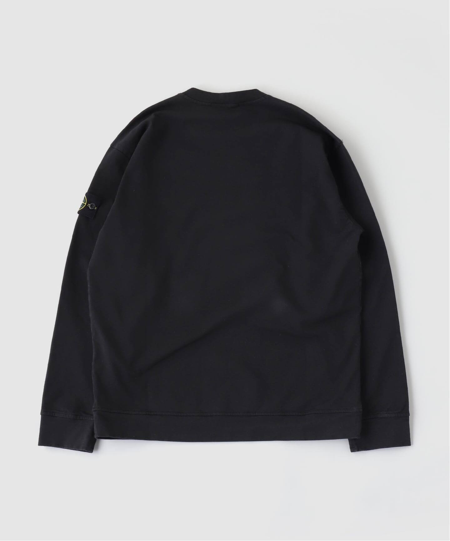 黒 XL ストーンアイランド ヘヴィーウェイト カットソー ブラック STONE ISLAND / ストーンアイランド HEAVY WEIGHT CREWNECK