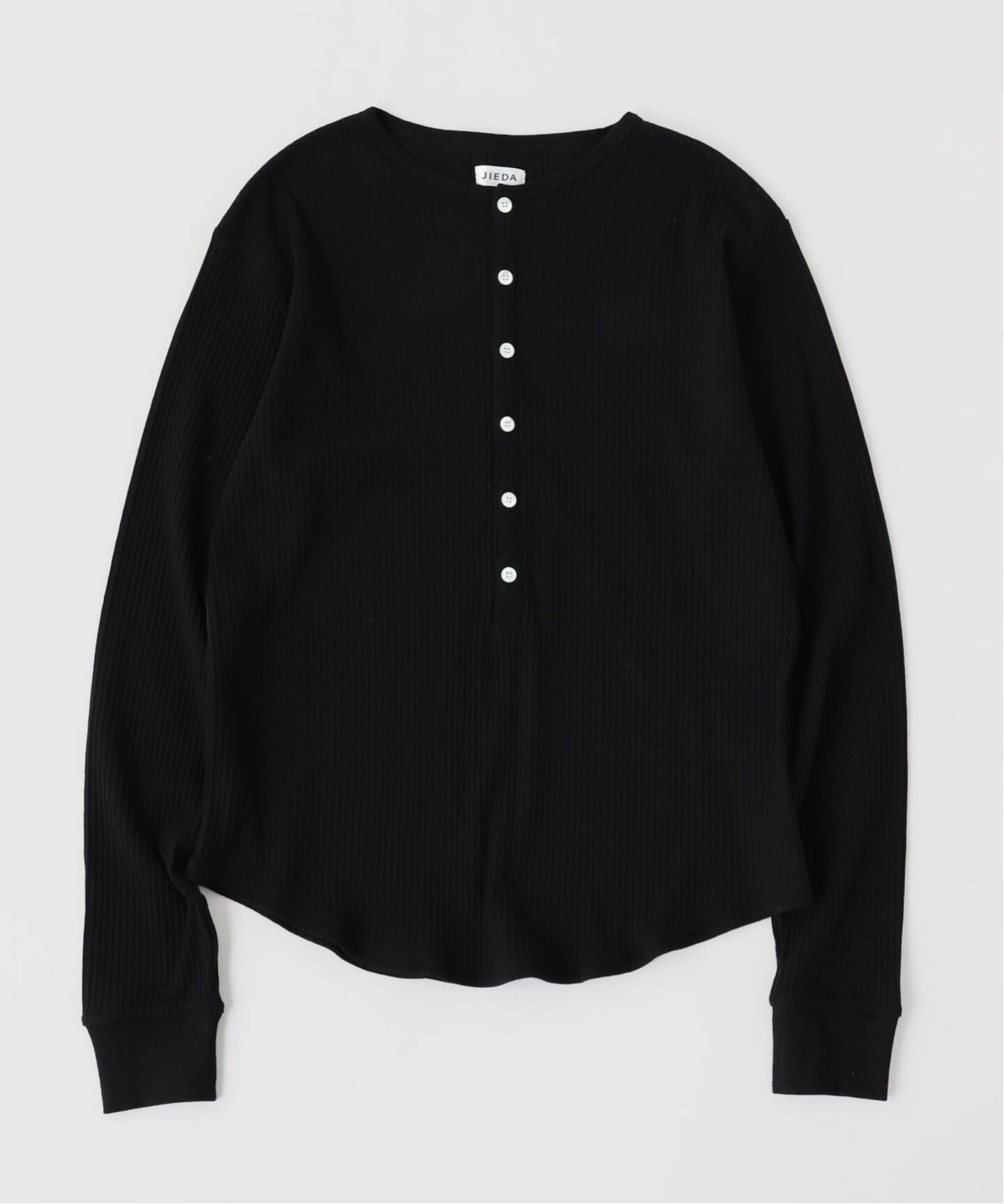 JIEDA / ジエダ VINTAGE LIGHT RIB HENRY NECK L/S（Tシャツ