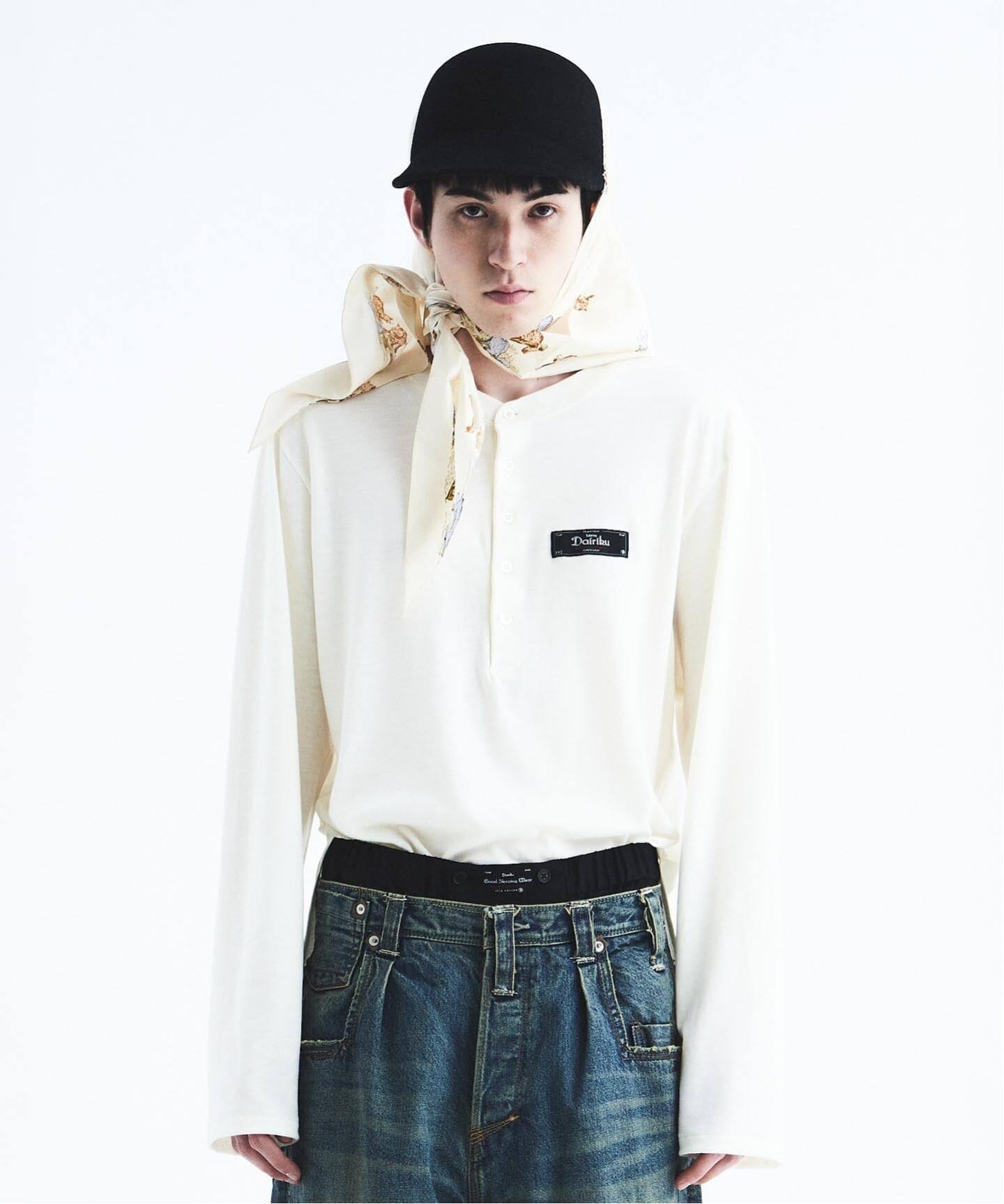 DAIRIKU / ダイリク Wool Henry Neck L-S Tee（Tシャツ／カットソー