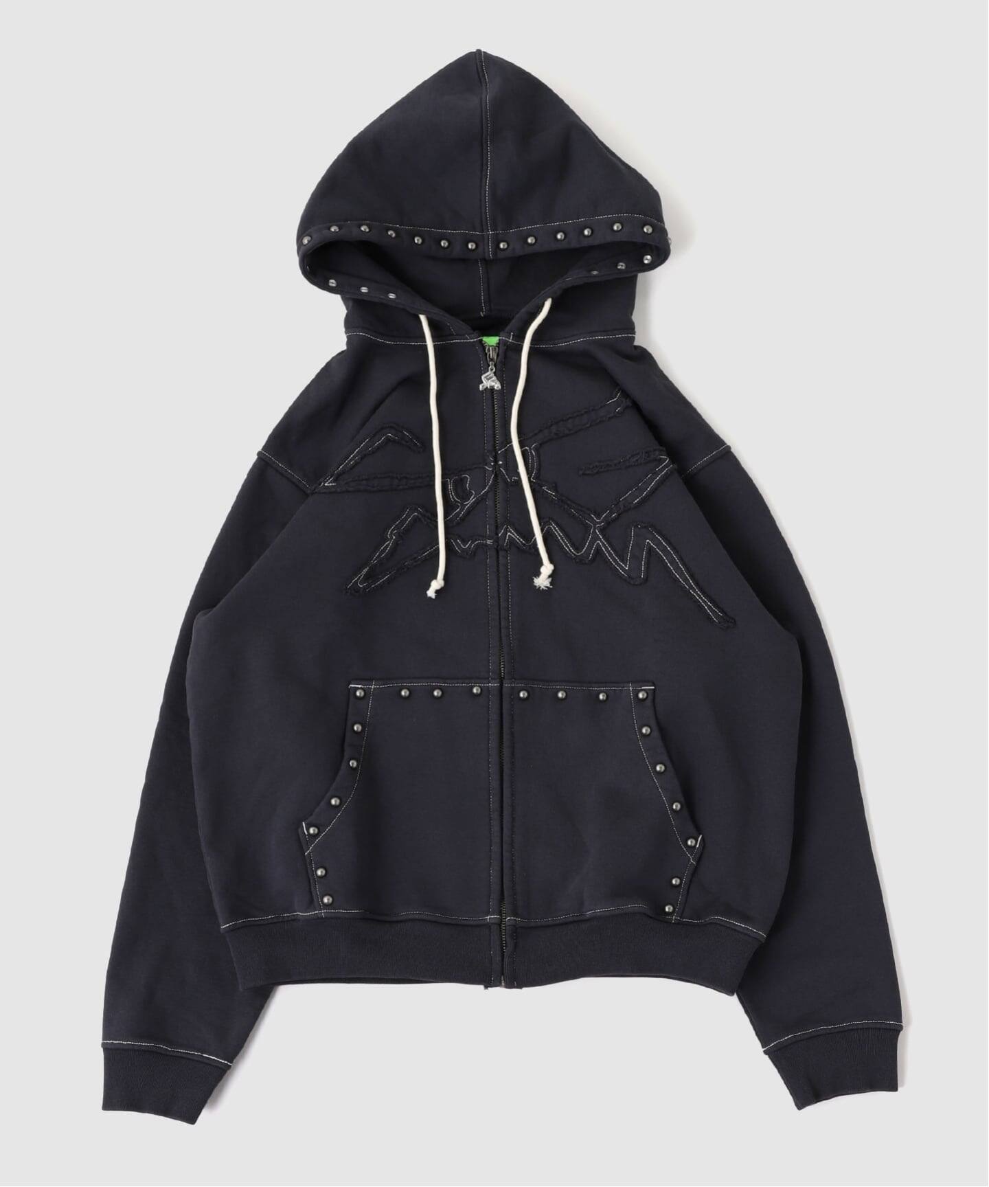 SPECIAL GUEST / スペシャルゲスト FACE LOGO STUDDED ZIP HOOD 