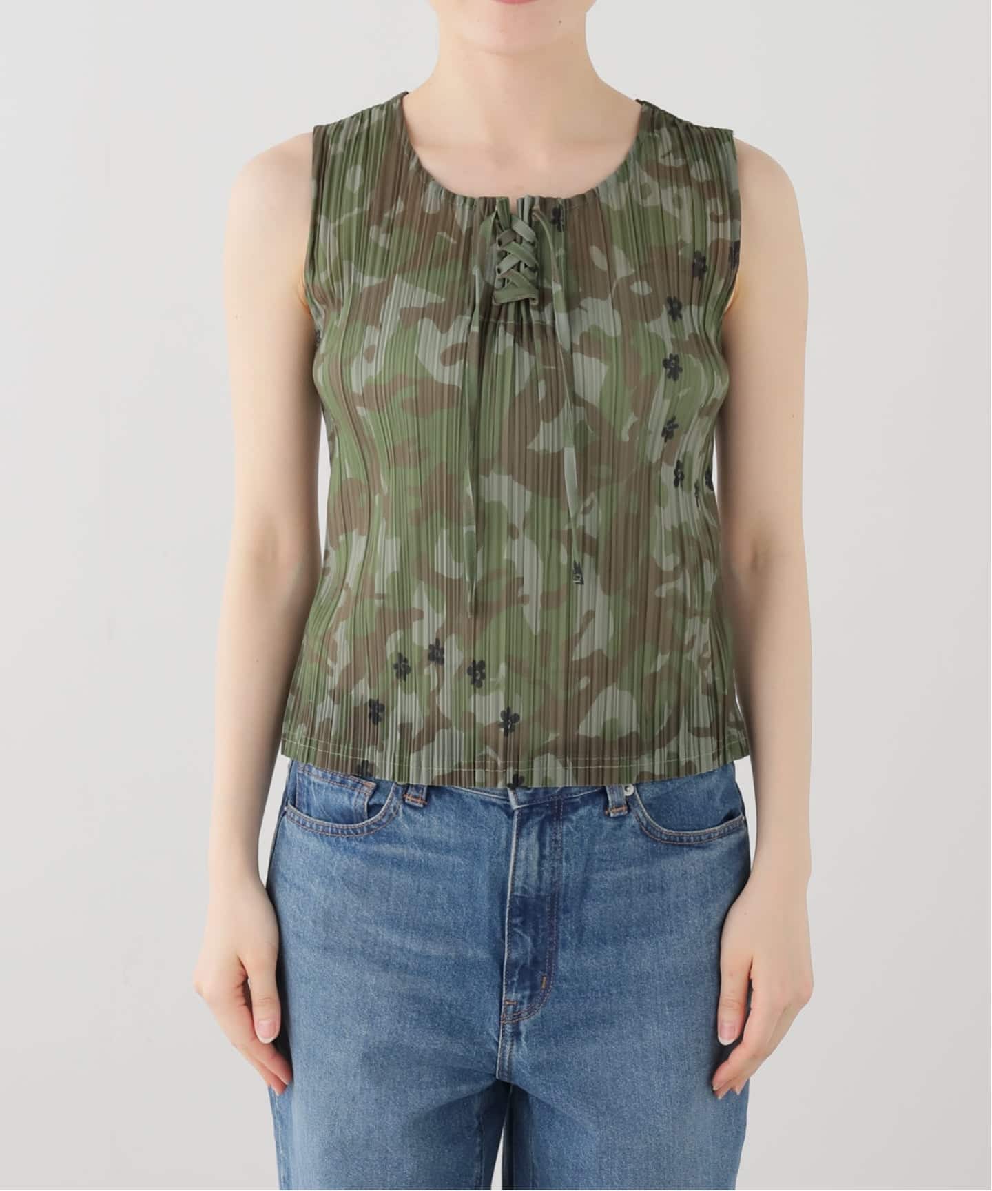 P.A.M. / パークスアンドミニ KALLIMA PLEATED TANK TOP（タンクトップ