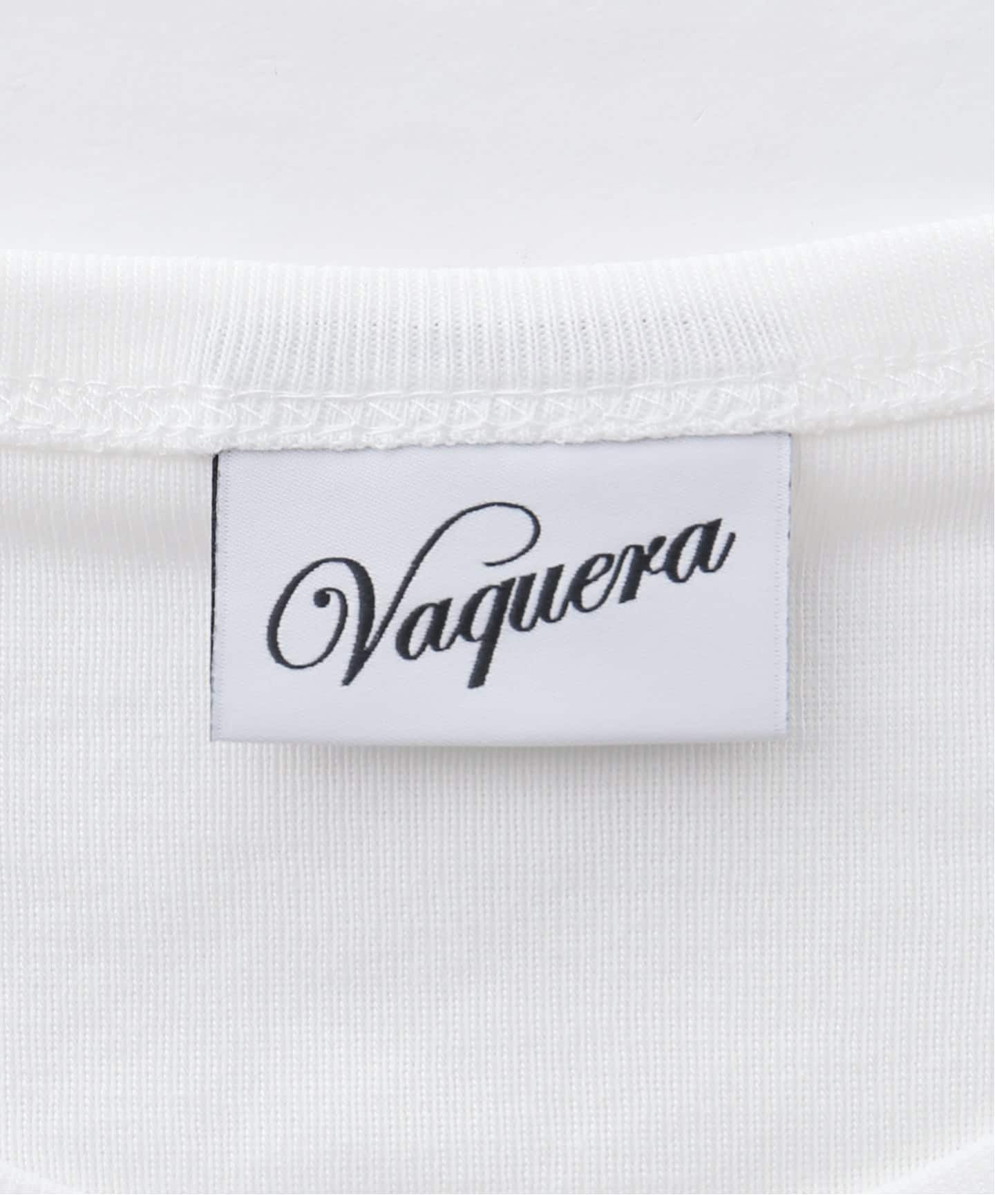 バケラ ヴァケラ VAQUERA 前面ブランドロゴ Tシャツ L VAQUERA / バケラ WOMEN CROWN BABY TEE（Tシャツ／カットソー）｜PULP