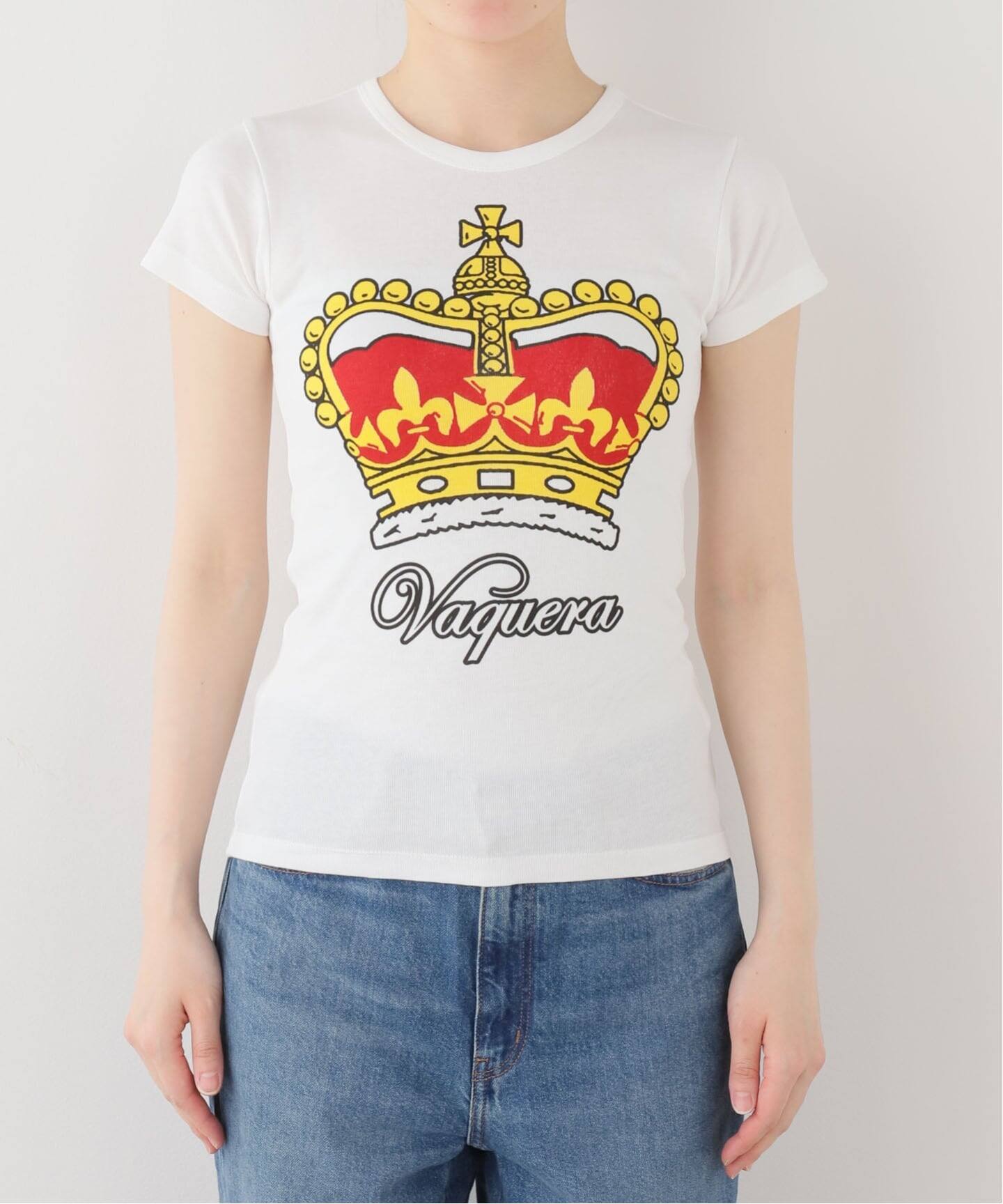 VAQUERA / バケラ WOMEN CROWN BABY TEE（Tシャツ／カットソー）｜PULP