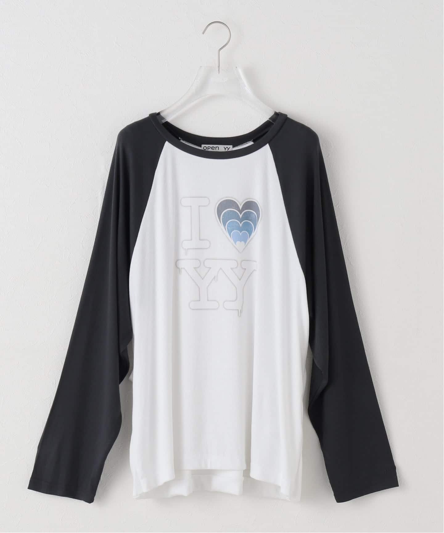 Geek Office / ギークオフィス】OPEN YY / I LOVE YY RAGLAN TEE（T