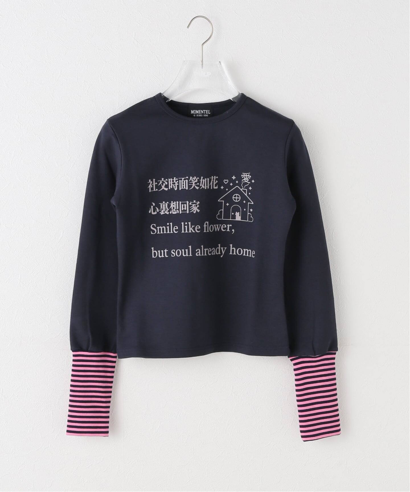 トップス MOMENTEL Go  Stripe Long Sleeve MOMENTEL / モーメンタル Go Home StripeLong Sleeve（Tシャツ