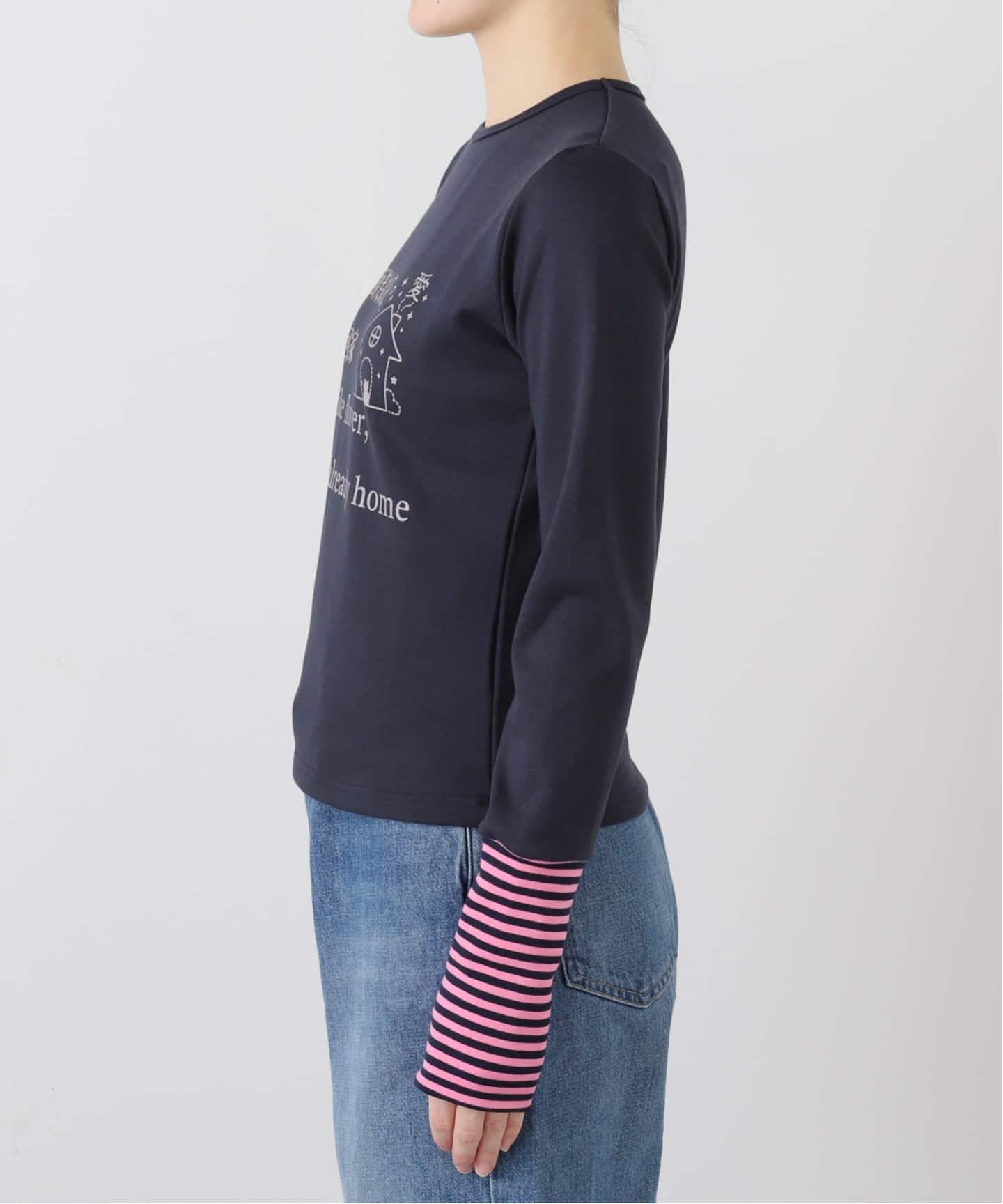 MOMENTEL / モーメンタル Go Home StripeLong Sleeve（Tシャツ