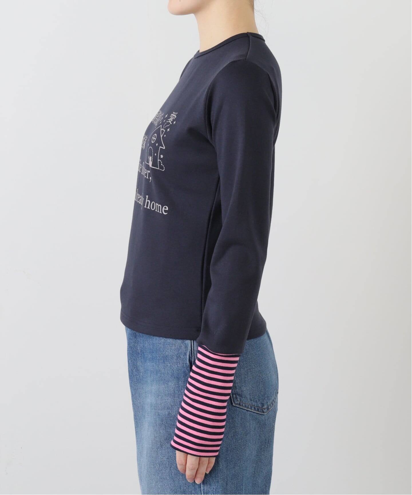 MOMENTEL / モーメンタル Go Home StripeLong Sleeve（Tシャツ 