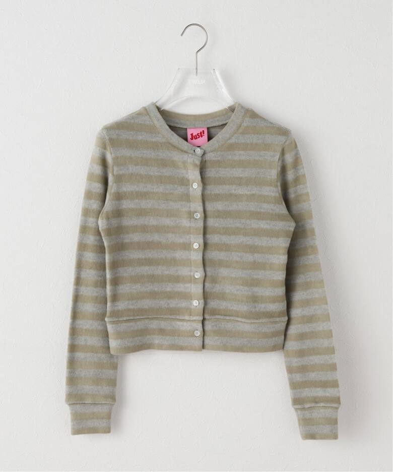 Geek Office / ギークオフィス】JUST! / STRIPED KNIT CARDIGAN 