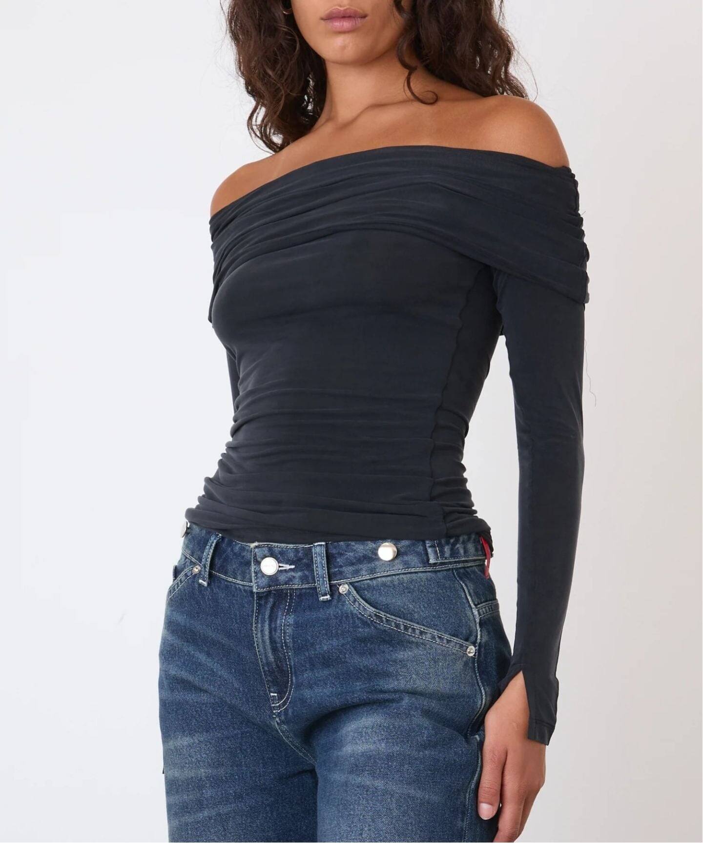 peachy den / ピーチーデン KYLIE COLD SHOULDER TOP（Tシャツ