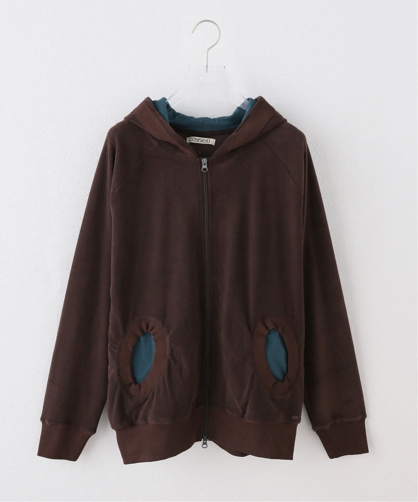 Geek Office / ギークオフィス】 COYSEIO / HORN STRIPED ZIP-UP