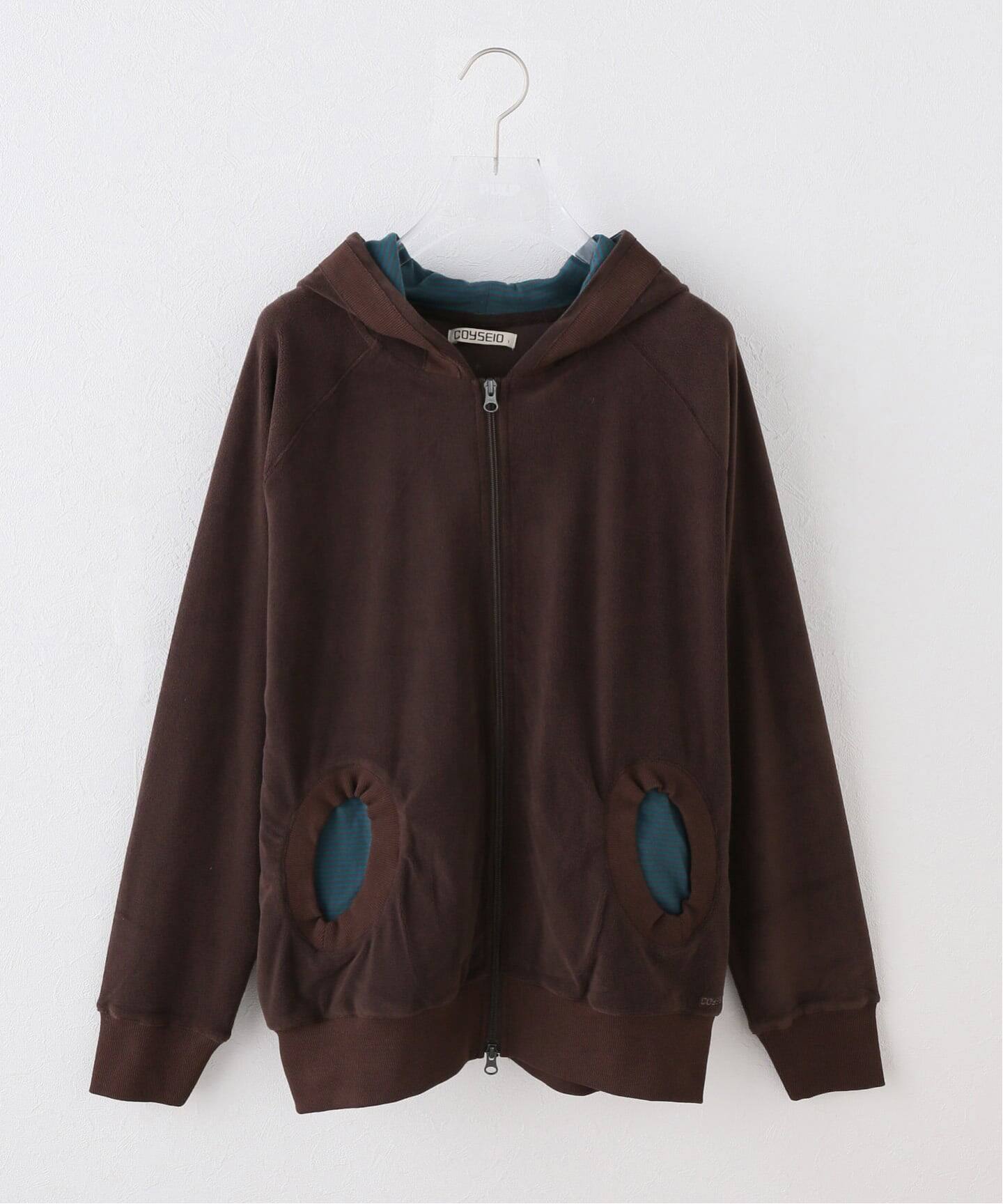 Geek Office / ギークオフィス】 COYSEIO / HORN STRIPED ZIP-UP 