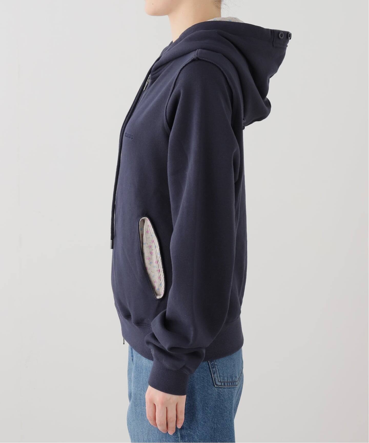 Geek Office / ギークオフィス】COYSEIO / FLOWER POINT ZIP-UP HOODIE