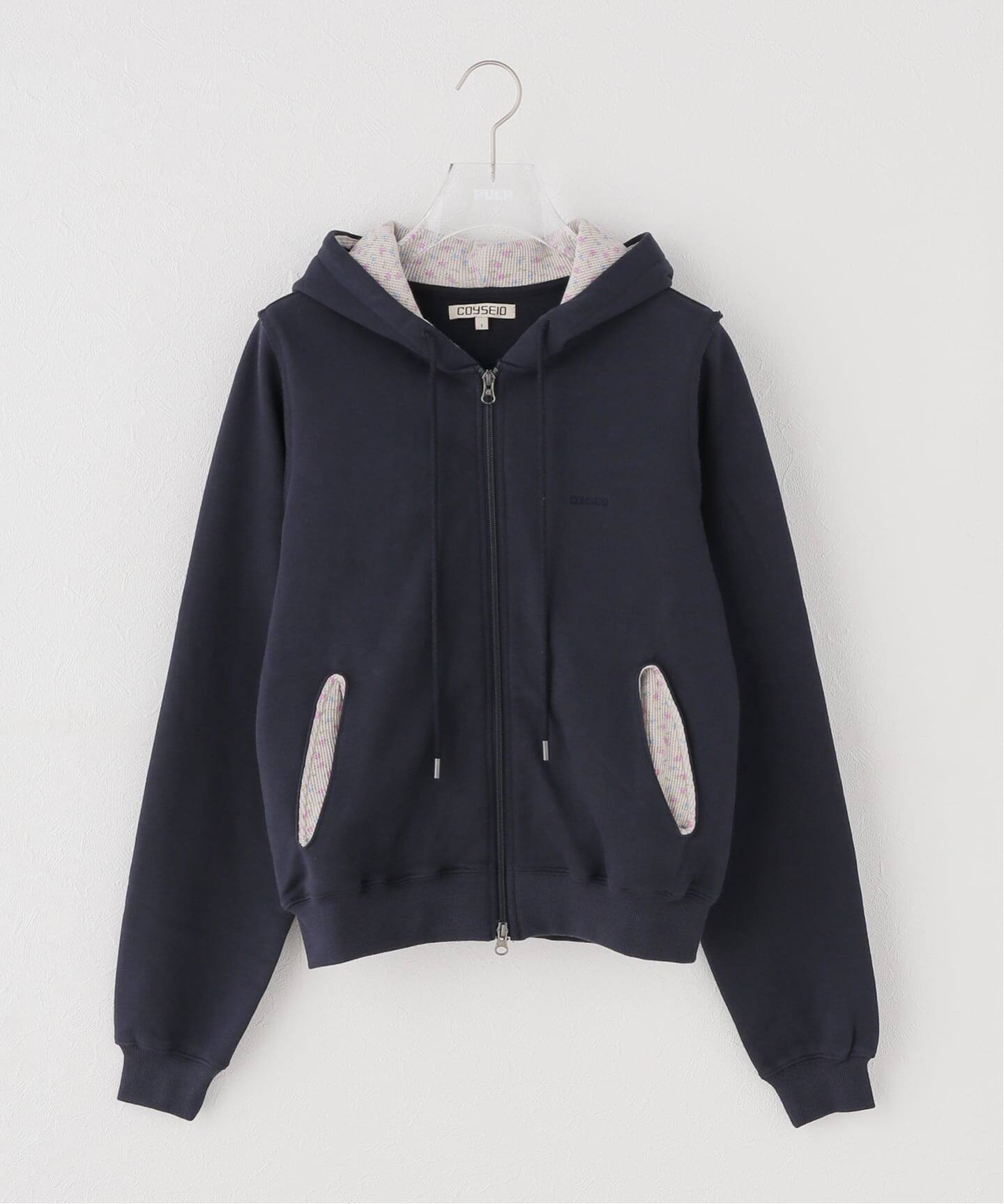 Geek Office / ギークオフィス】COYSEIO / FLOWER POINT ZIP-UP HOODIE 