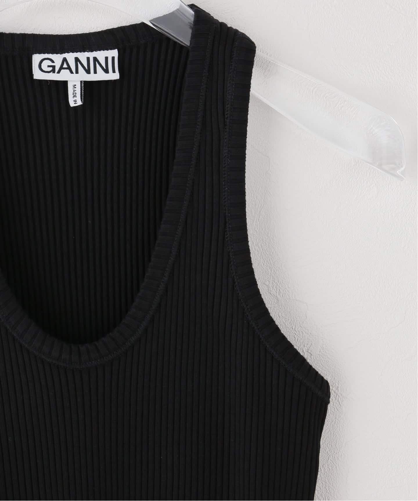 GANNI / ガニー Heavy Cotton Rib Tank Top（タンクトップ）｜PULP