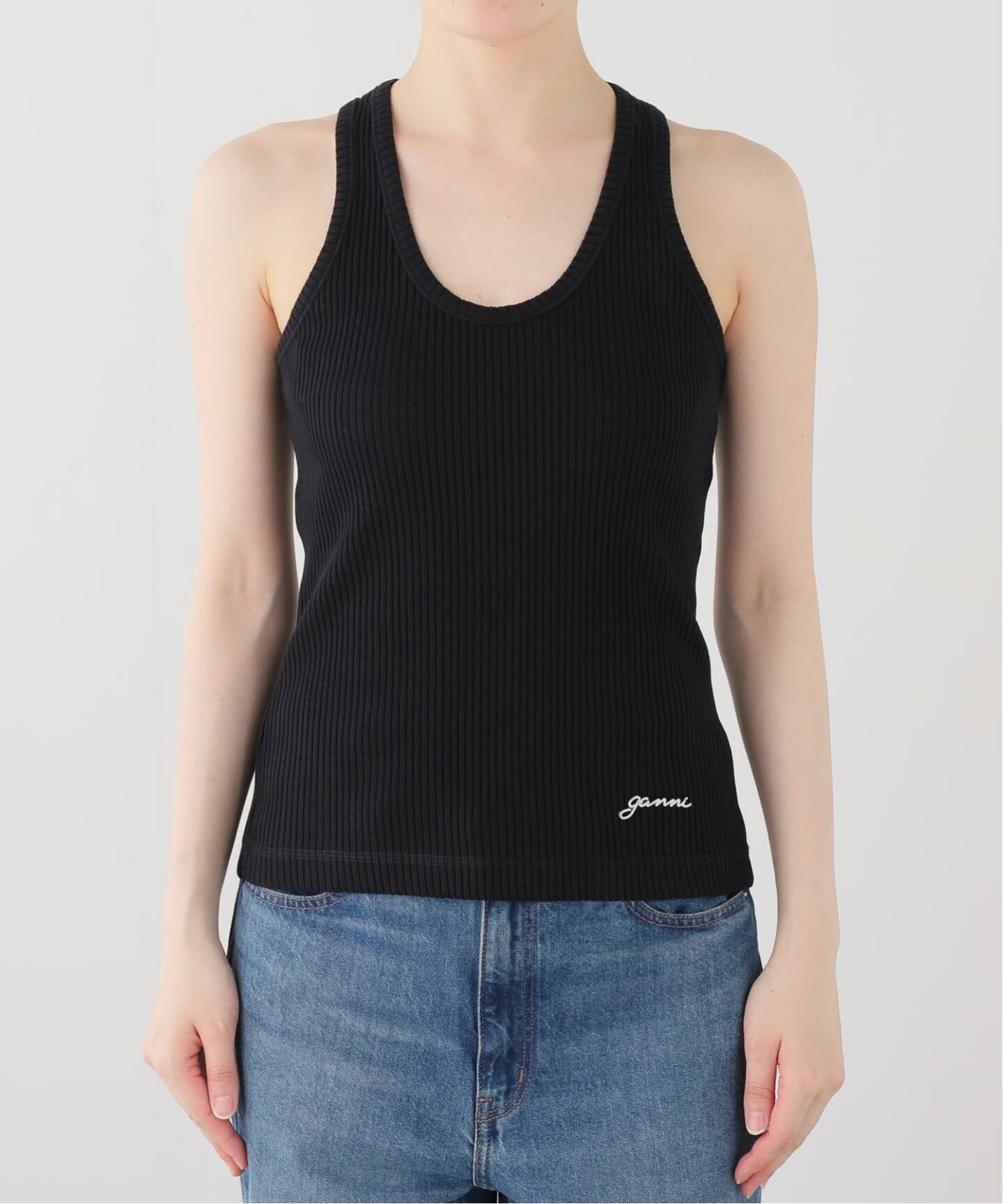 GANNI / ガニー Heavy Cotton Rib Tank Top（タンクトップ）｜PULP