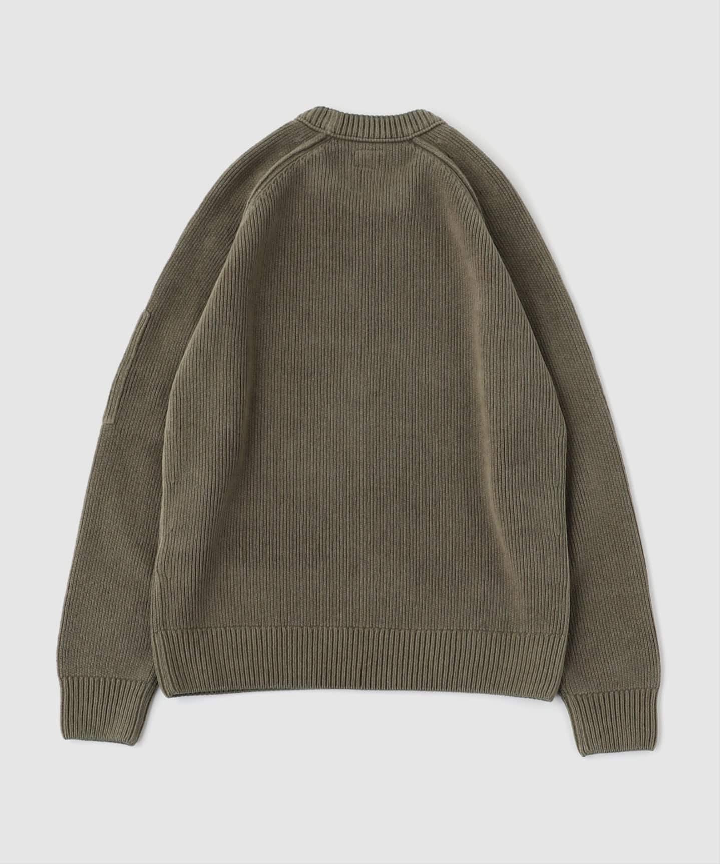 C.P.Company / シーピーカンパニー CHENILLE COTTON CREWNECK LENS SW