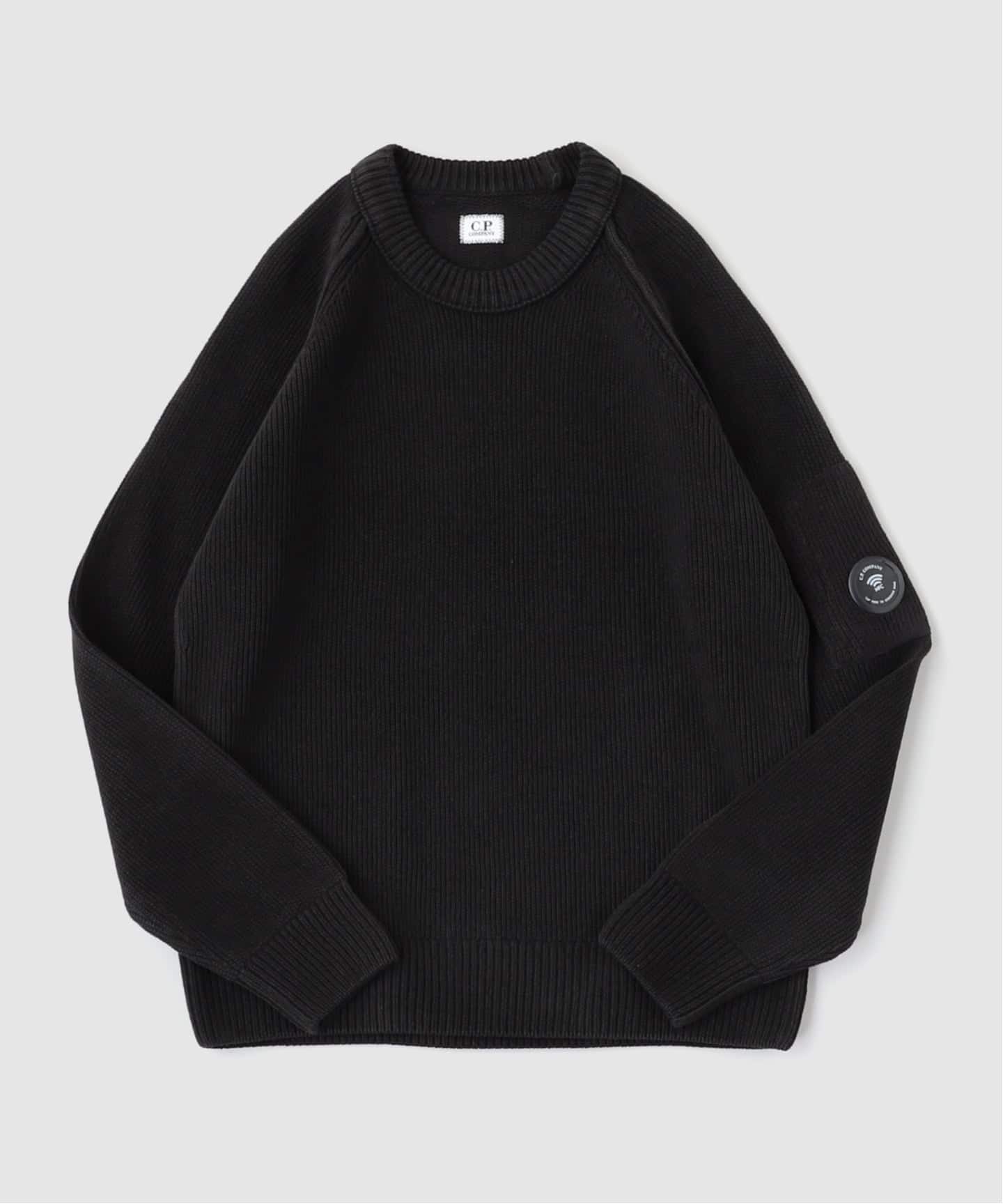 C.P.Company / シーピーカンパニー CHENILLE COTTON CREWNECK LENS SW