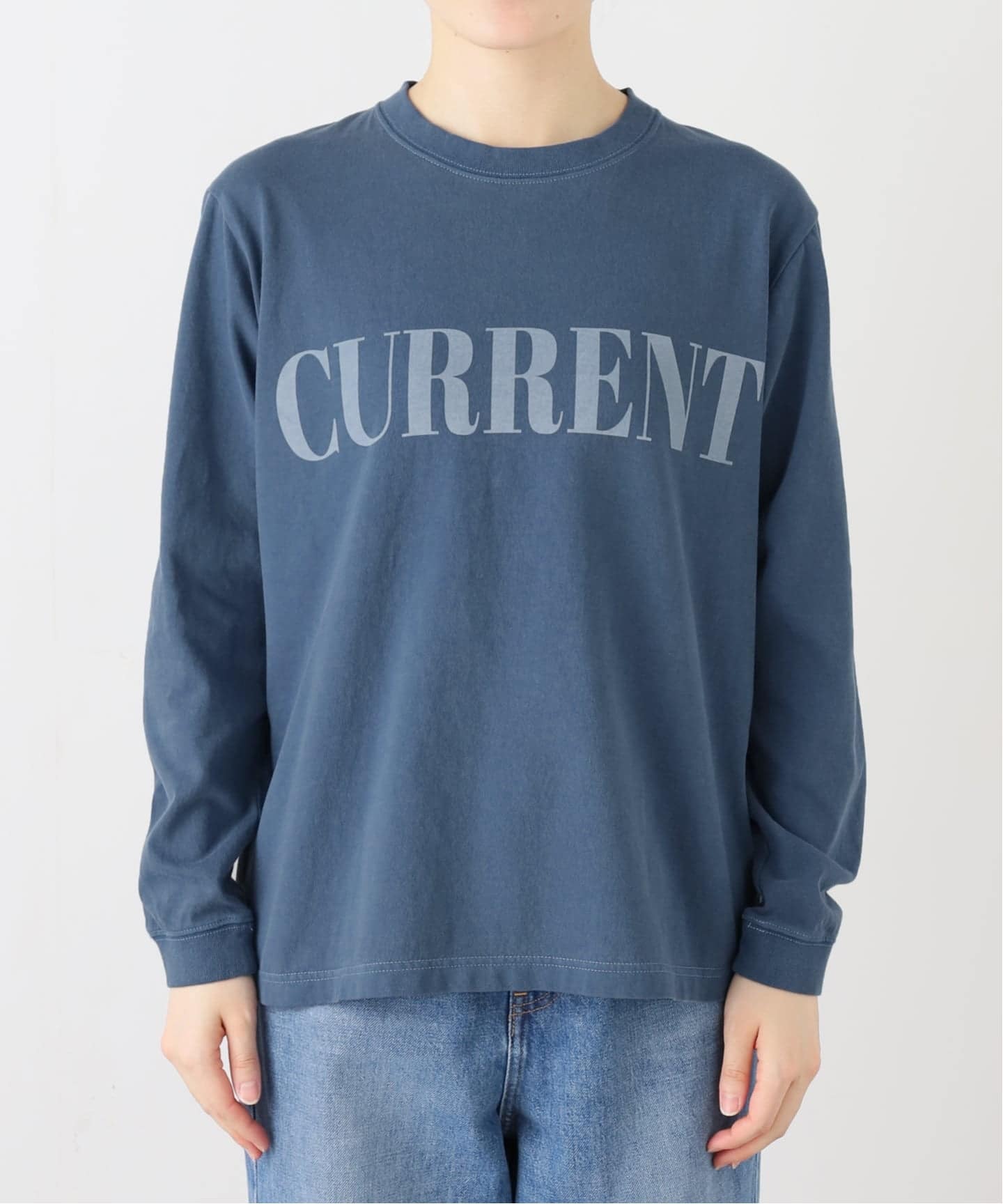 CURRENT》プリントロングスリーブTシャツ（Tシャツ／カットソー
