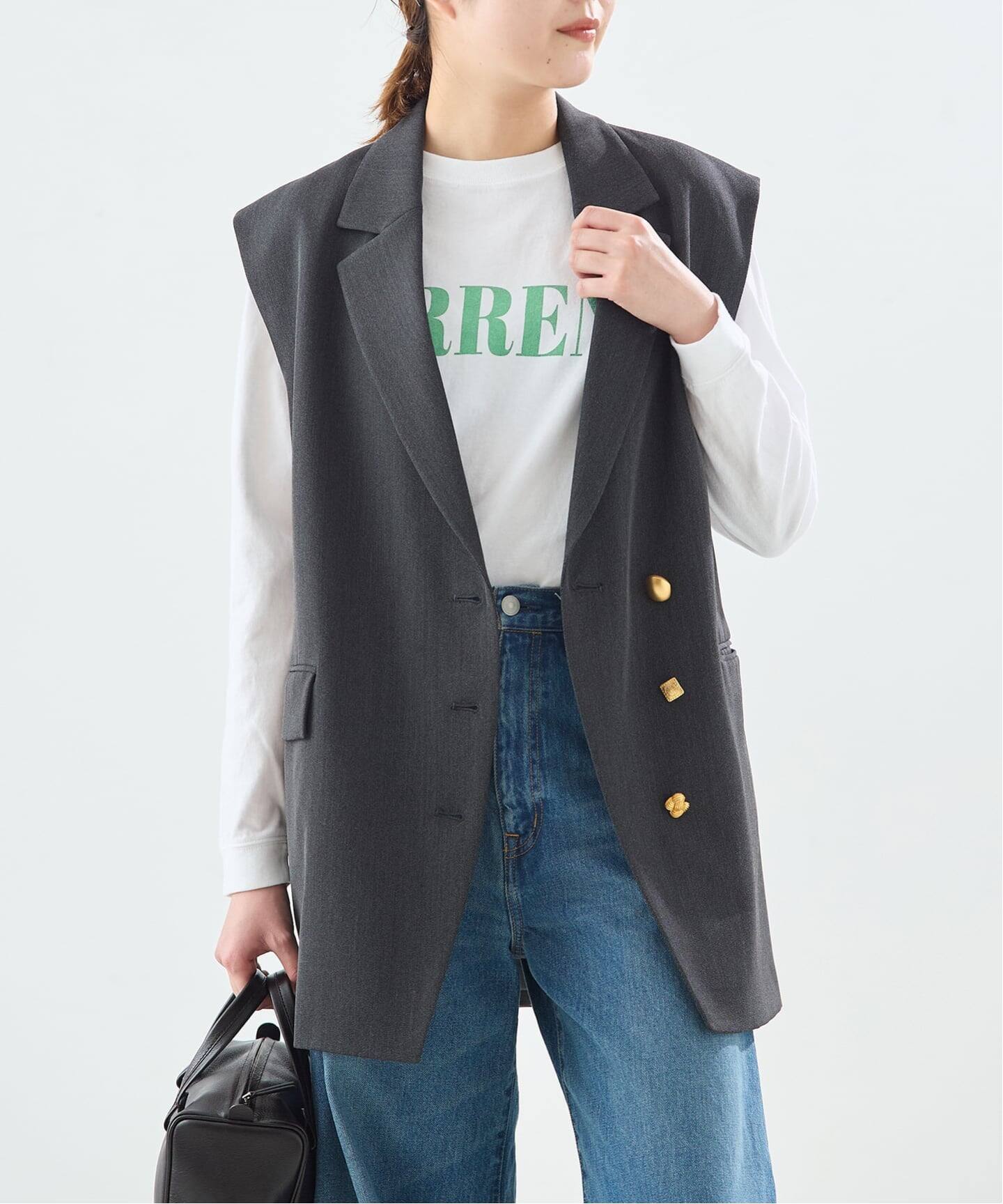 CURRENT》プリントロングスリーブTシャツ（Tシャツ／カットソー