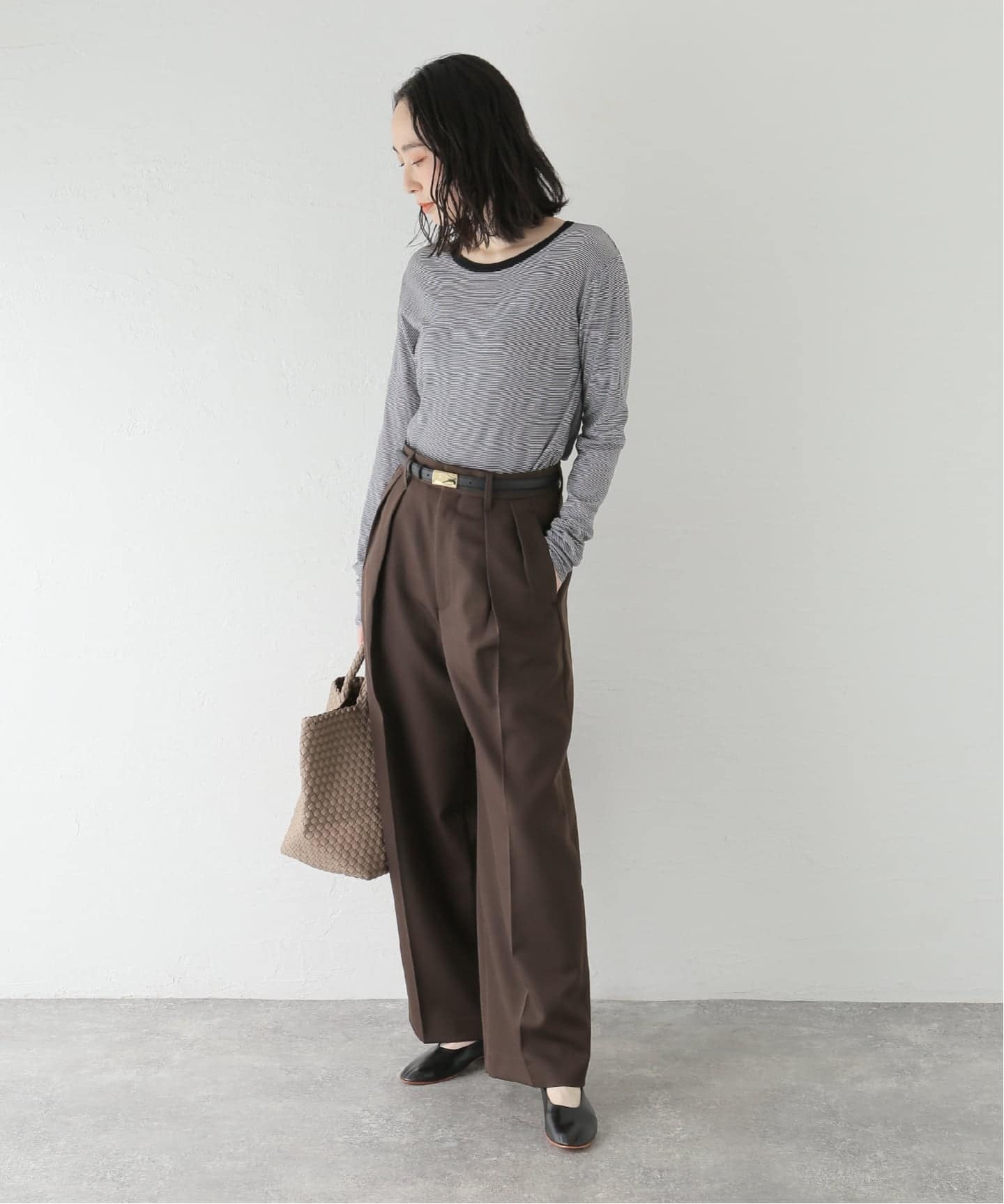 80/-シアーフライス ロングスリーブTシャツ（Tシャツ／カットソー