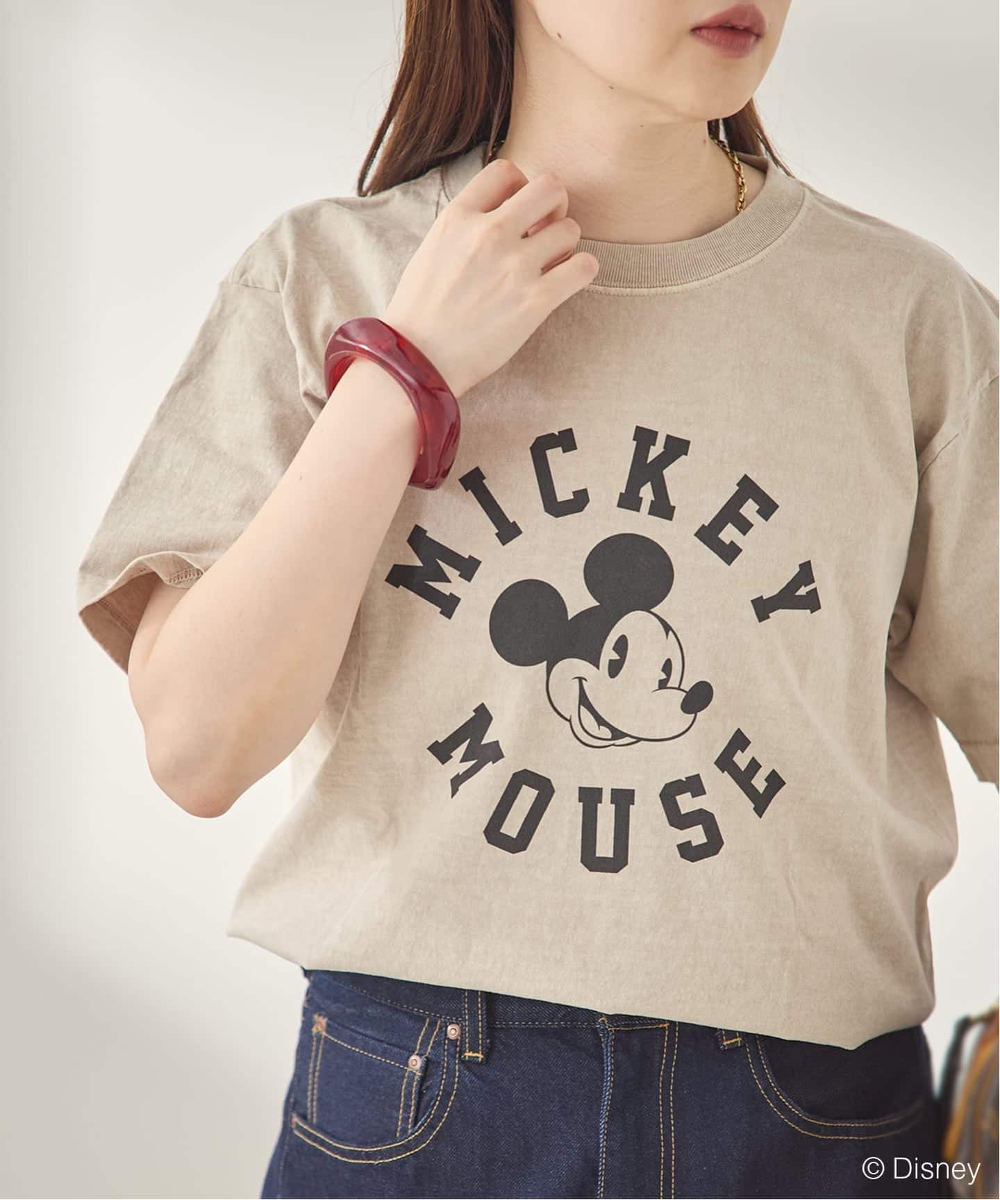 JOURNAL STANDARD L'ESSAGE ミッキーピグメントTシャツ 追加4》【MICKEY】ピグメントTシャツ（Tシャツ／カットソー）｜JOURNAL
