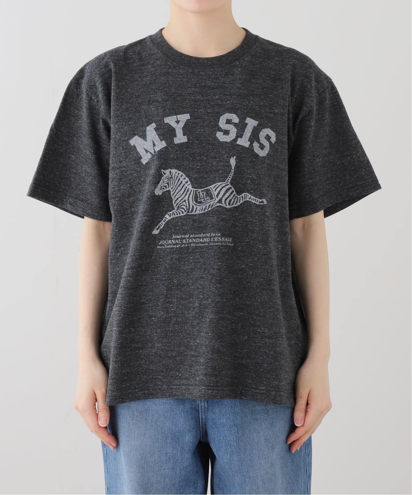 ゆめ yume2022AW✨ジャーナルスタンダードレサージュ　モッサ/千鳥 追加》【ZEBRA】Tシャツ（Tシャツ／カットソー）｜JOURNAL STANDARD L