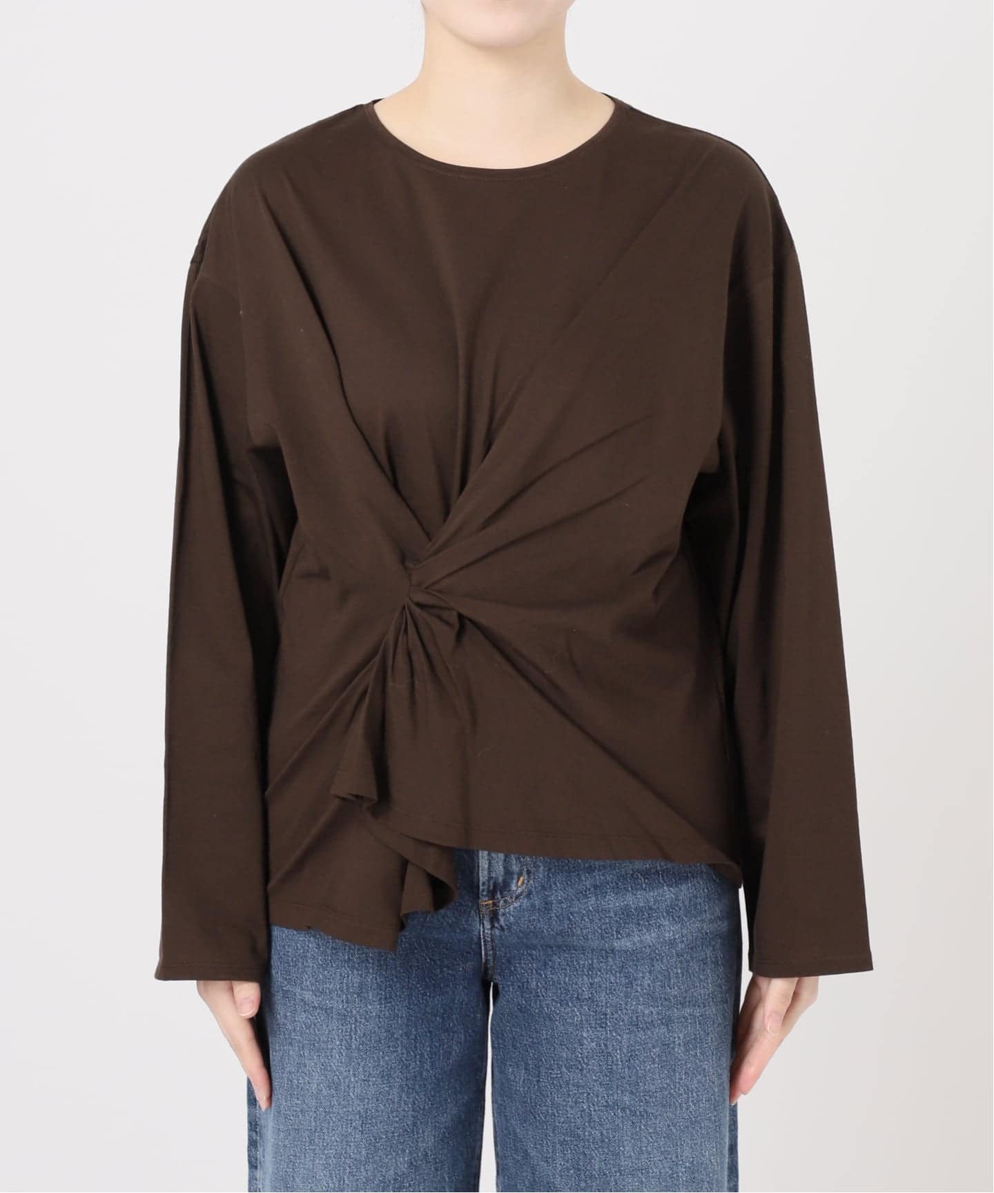 金子綾さん着用】ツイストプルオーバー（Tシャツ／カットソー