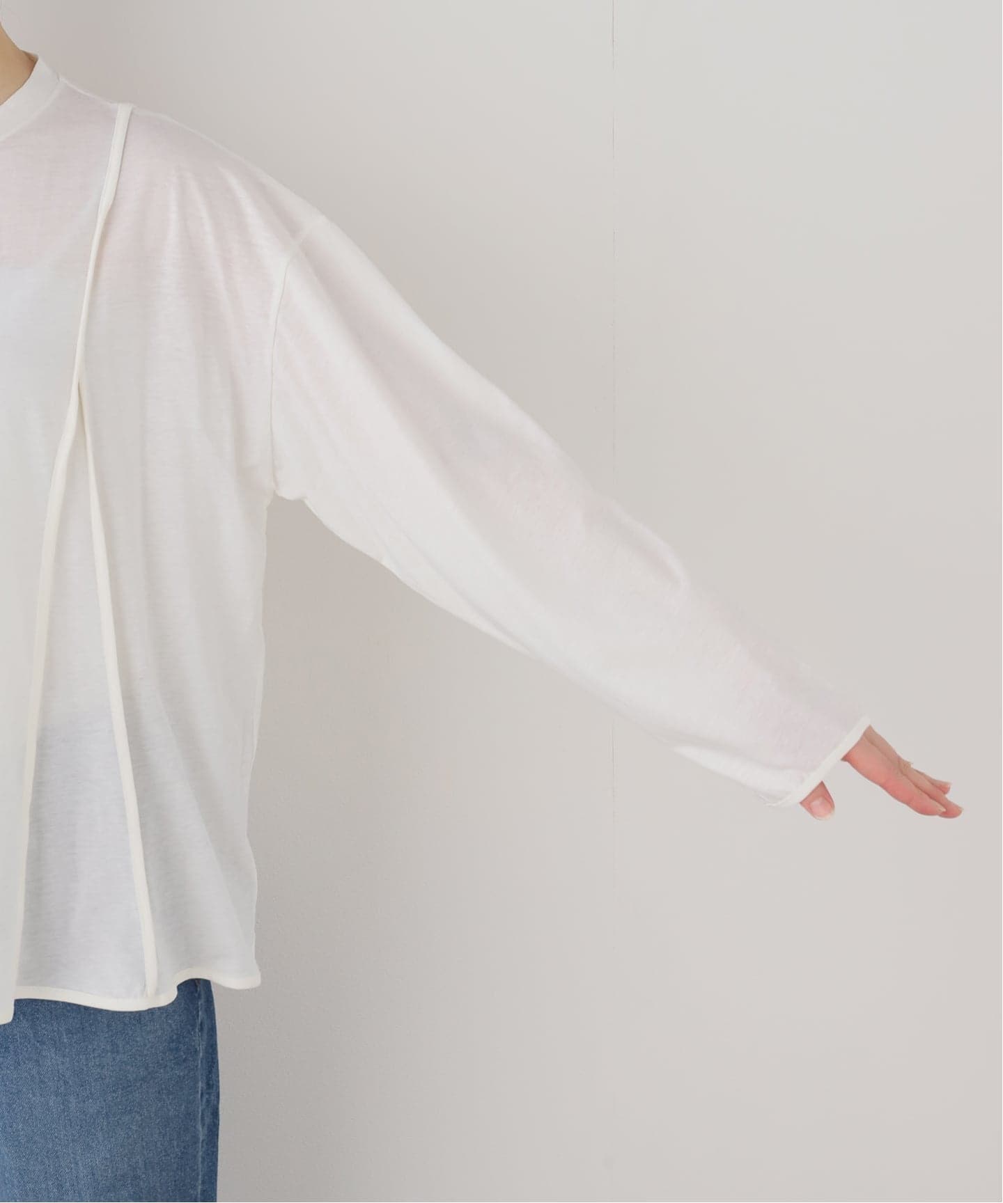 BASERANGE/ベースレンジ】MUL LONG SLEEVE TEE ロングスリーブTシャツ