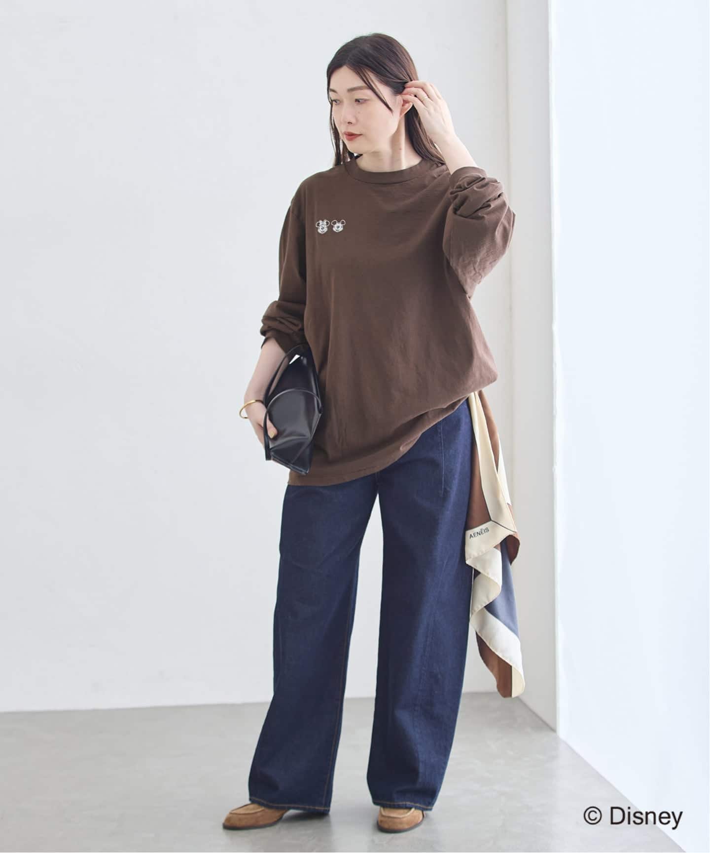 予約》JANE SMITH/ジェーンスミス / MICKEY&MINNIE FACE L/S Tシャツ