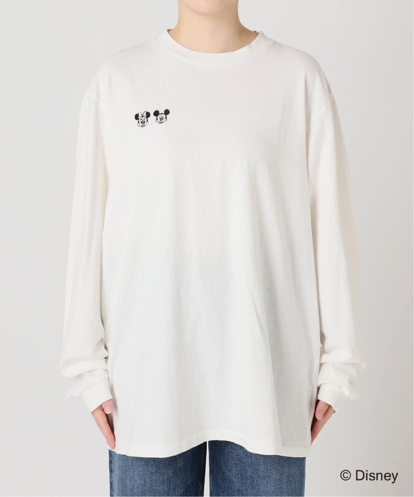 予約》JANE SMITH/ジェーンスミス / MICKEY&MINNIE FACE L/S Tシャツ